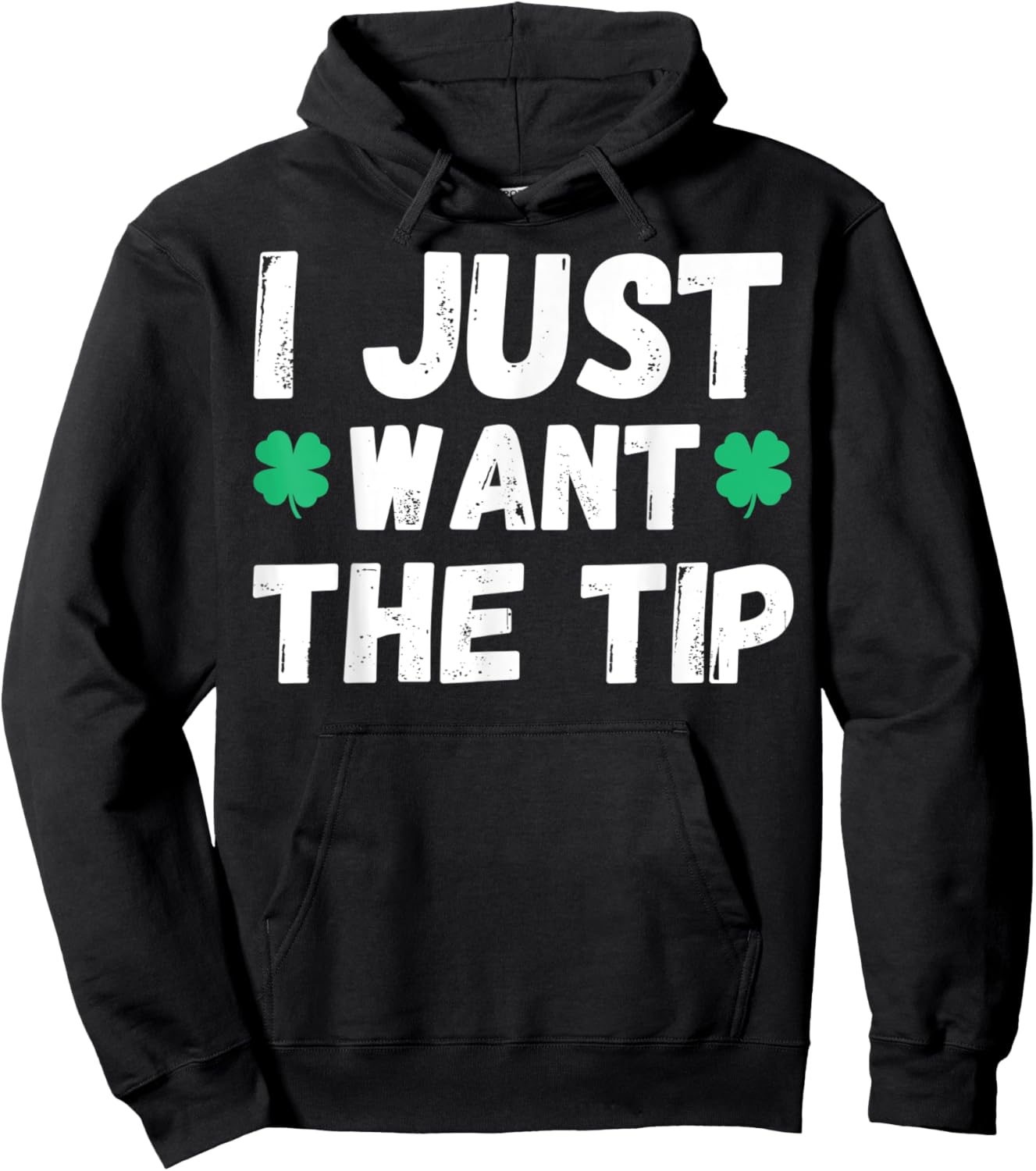Women's Funny Bartender Just The Tip for St Patricks Day Hoodie - Hoodie | Black