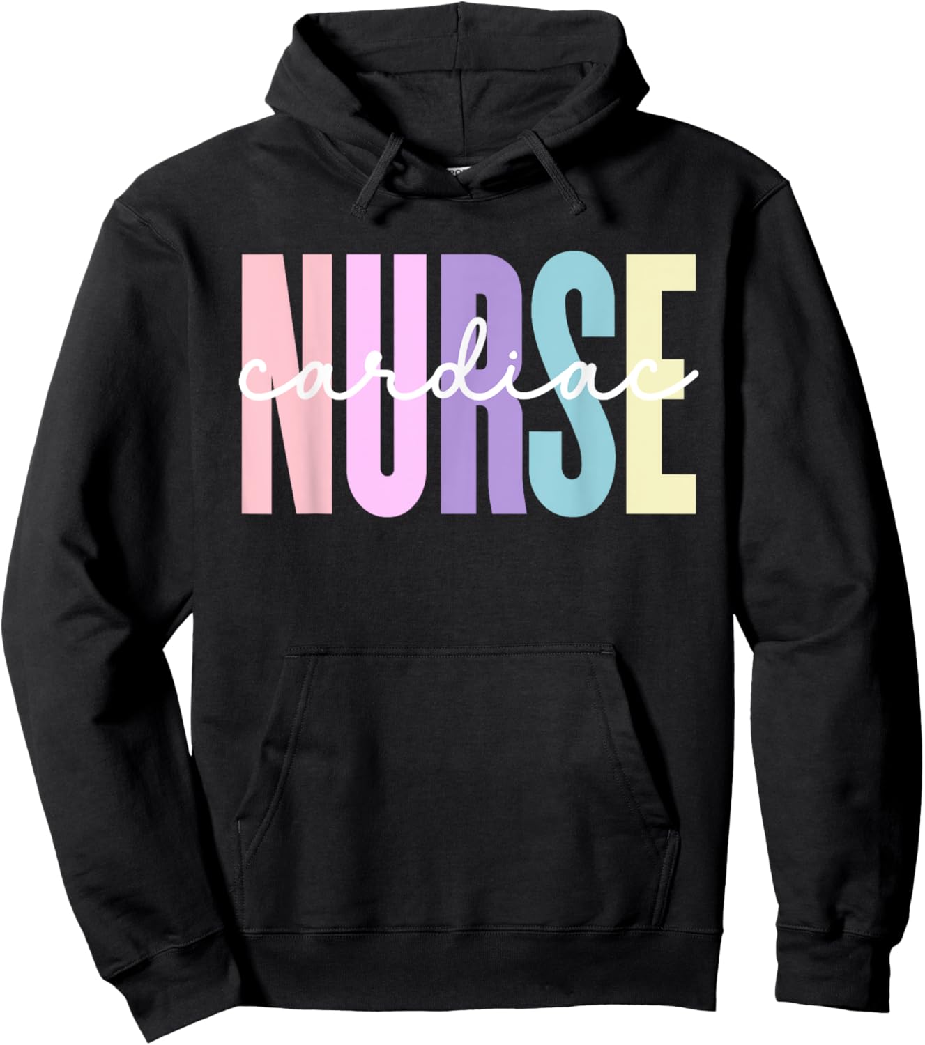 Cardiac Nurse Nursing Heart Cardiology Cardiac Nurse Hoodie - Hoodie | Black