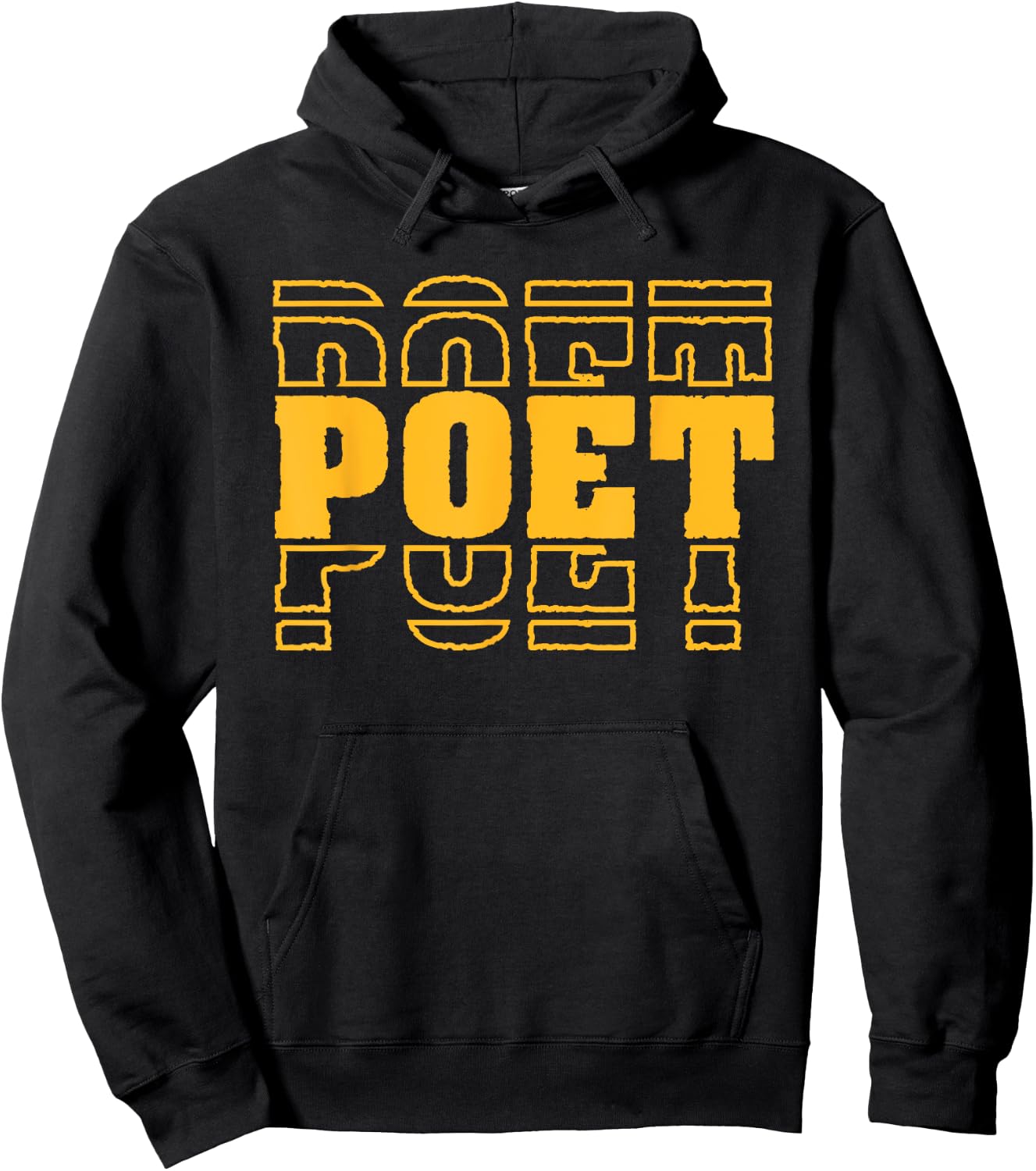 Vintage Poet | Lyrics Literature | Retro Poetry Hoodie - Hoodie | Black