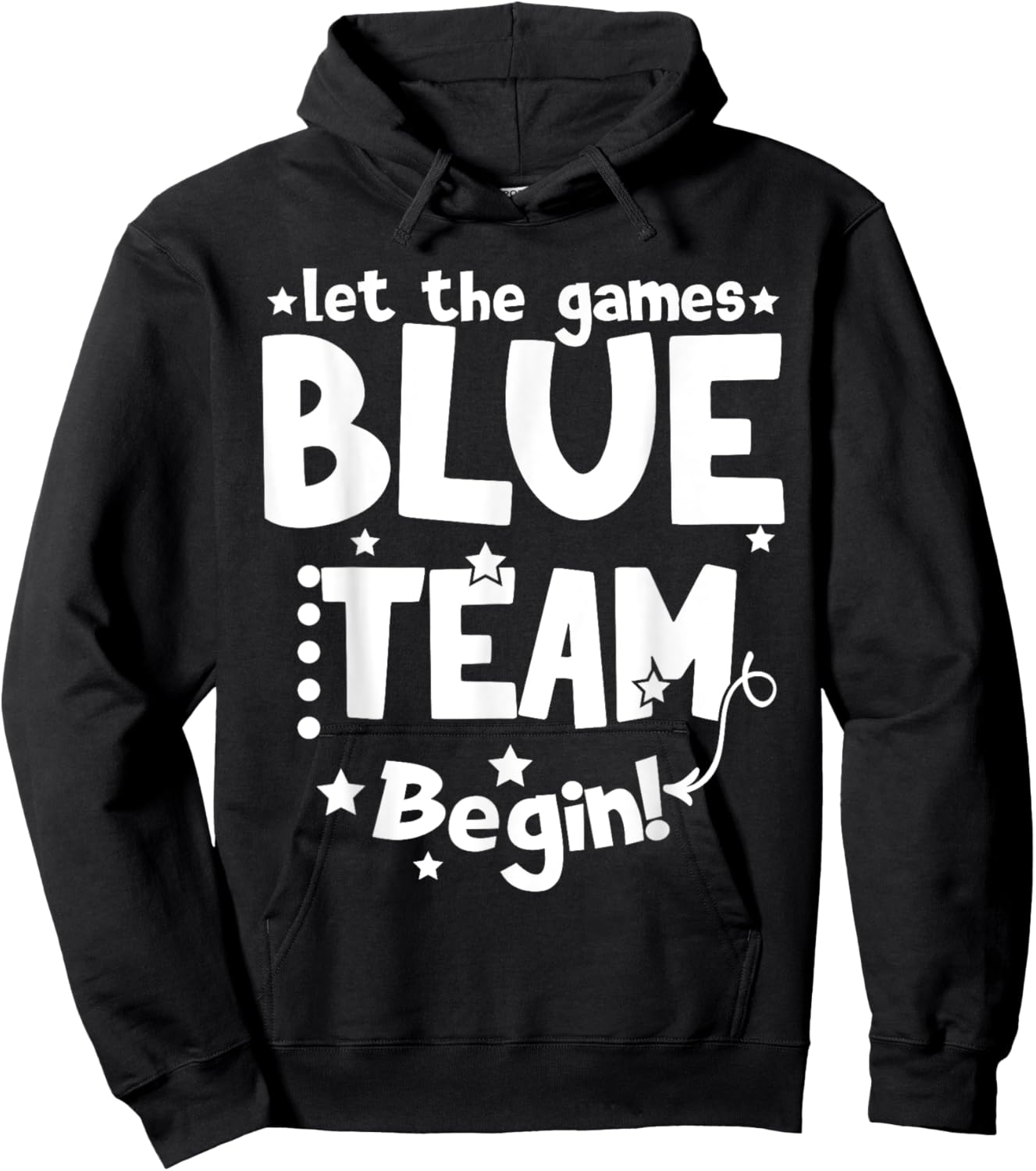 Blue Team Let The Games Begin Field Trip Day 2024 Hoodie - Hoodie | Black