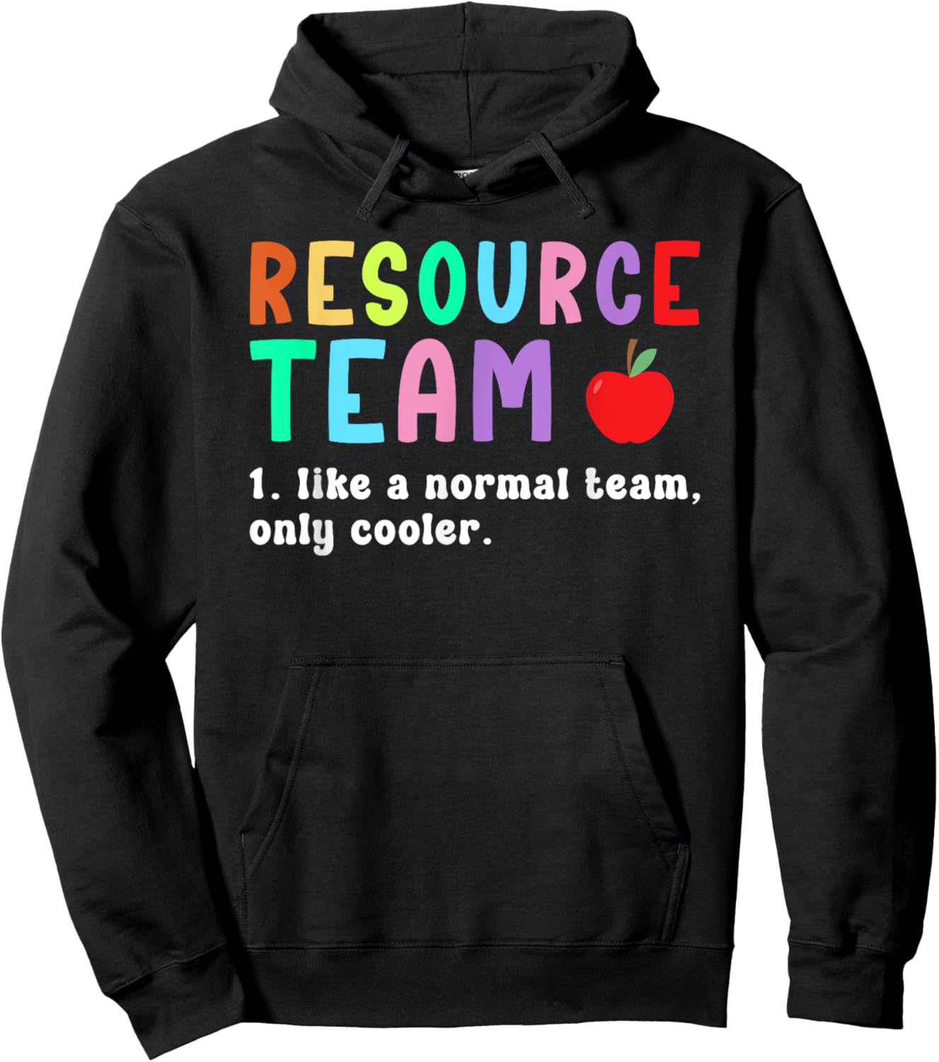 Resource Team Definition Resource Teacher Crew Hoodie - Hoodie | Black