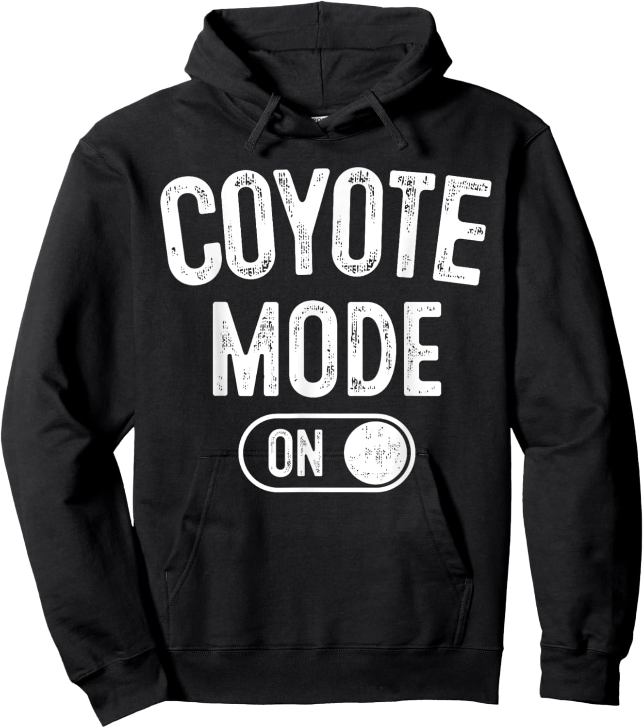 Coyote Mode On Costume Funny Animal Lover Gift Hoodie - Hoodie | Black