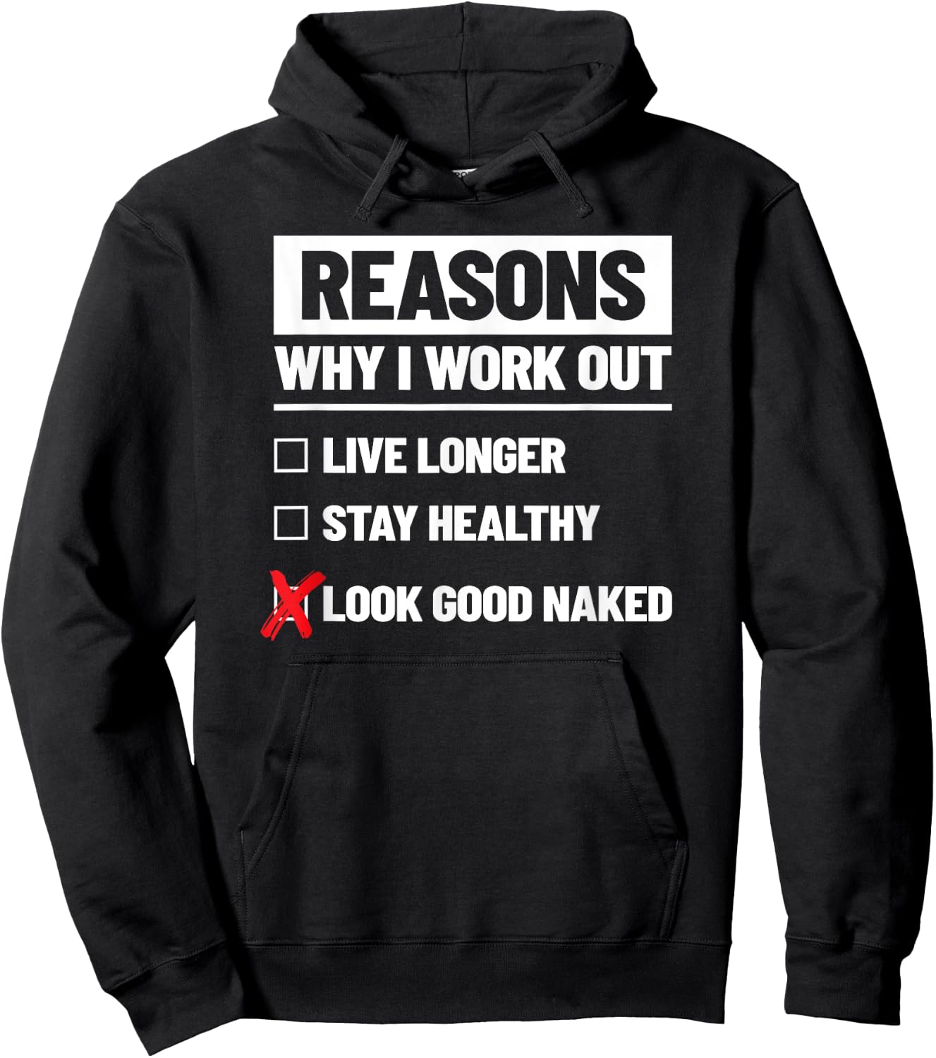 Fitness Meme - Workout Motivation Quotes - Funny Workout Hoodie - Hoodie | Black