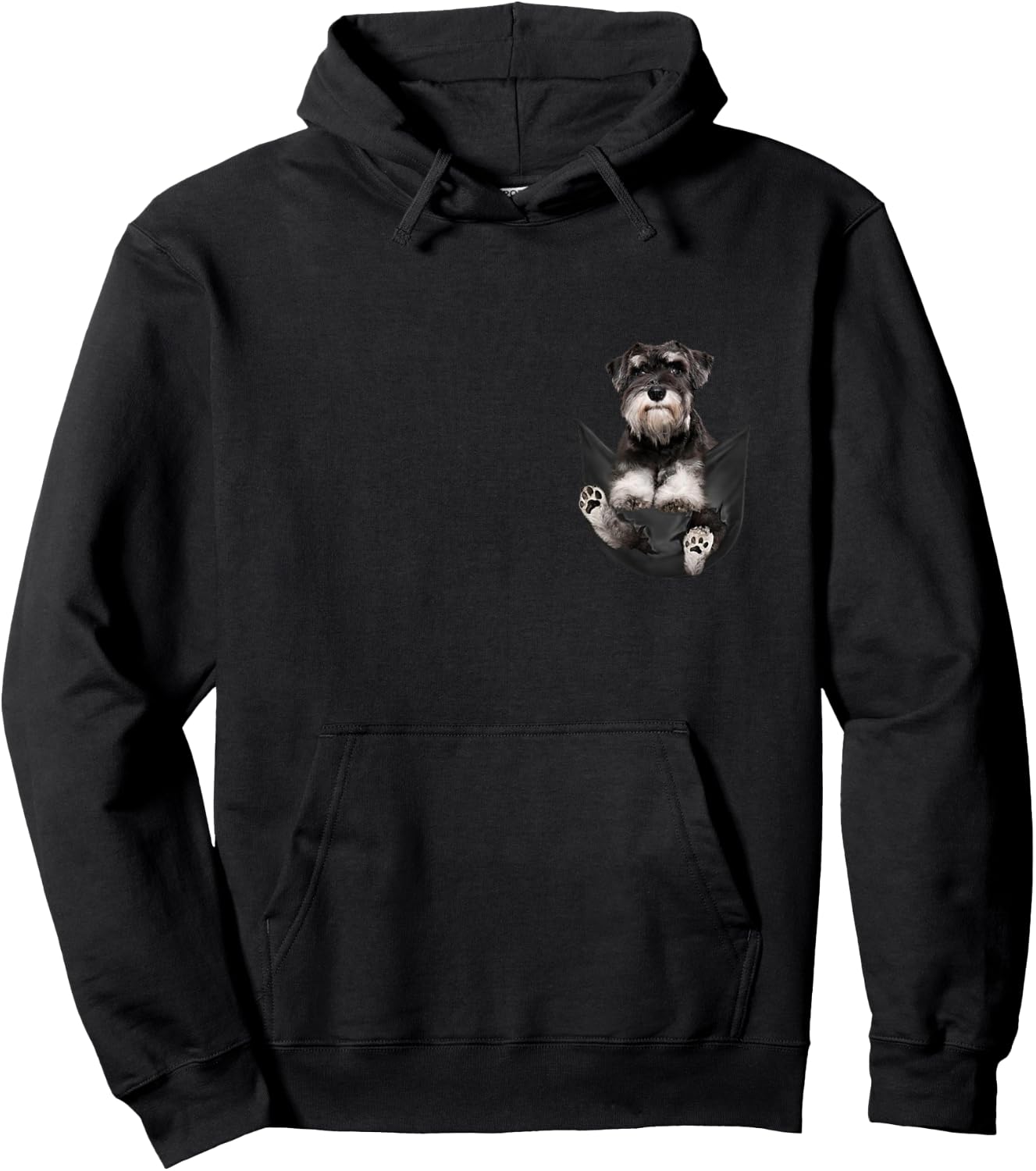 Dog Lovers Gifts Schnauzer in Bag Hoodie - Hoodie | Black