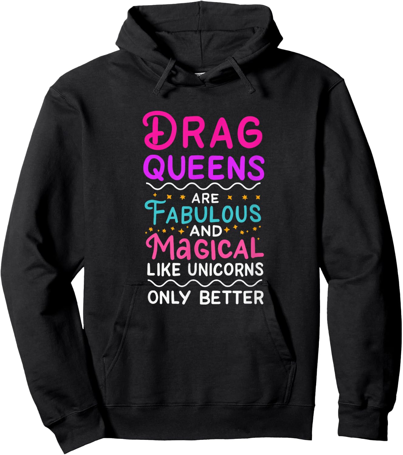 Drag Queen Gift Drag Performer Drag Queen community Hoodie - Hoodie | Black
