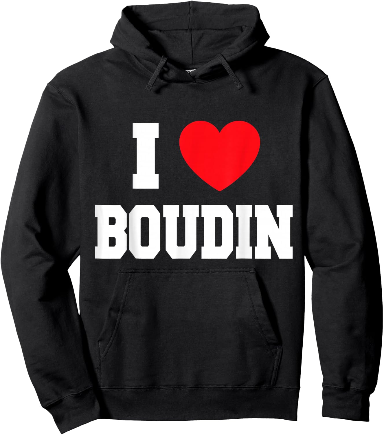 I Love Boudin Hoodie - Hoodie | Black