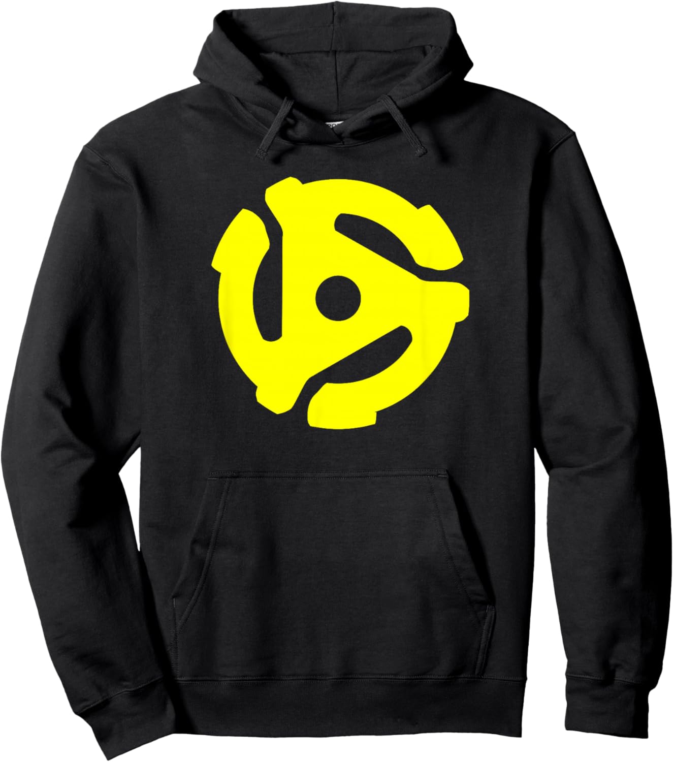 45 RPM Adapter Vinyl Record 45 Hoodie - Hoodie | Black