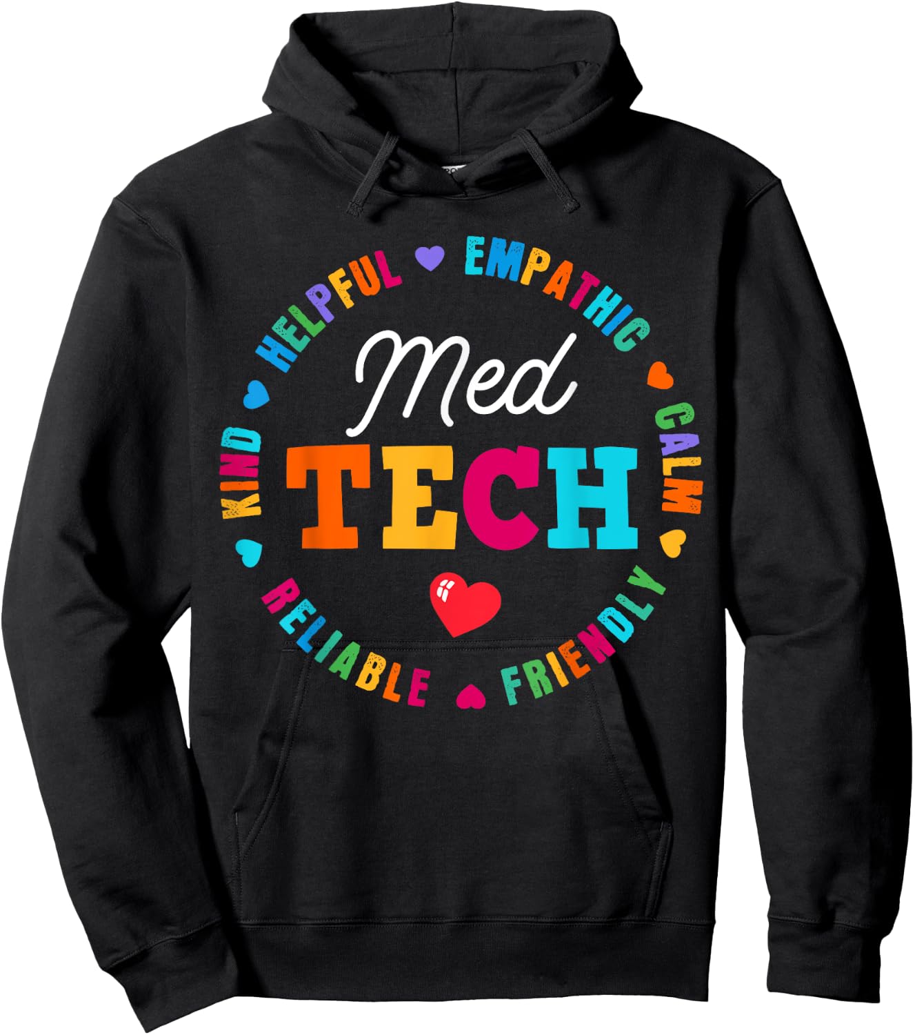 MED Tech Appreciation Week healthcare Medical Technologist Hoodie - Hoodie | Black