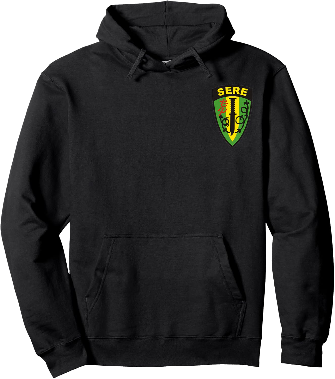 Survival, Evasion, Resistance and Escape SERE Patch Hoodie - Hoodie | Black