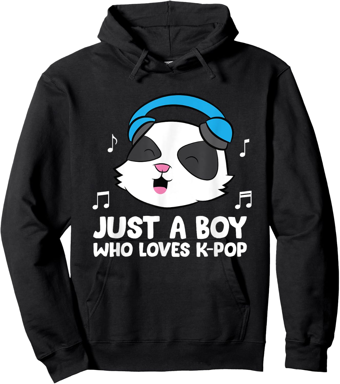 K-Pop Boy Just a Boy Who Loves K-Pop Hoodie - Hoodie | Black
