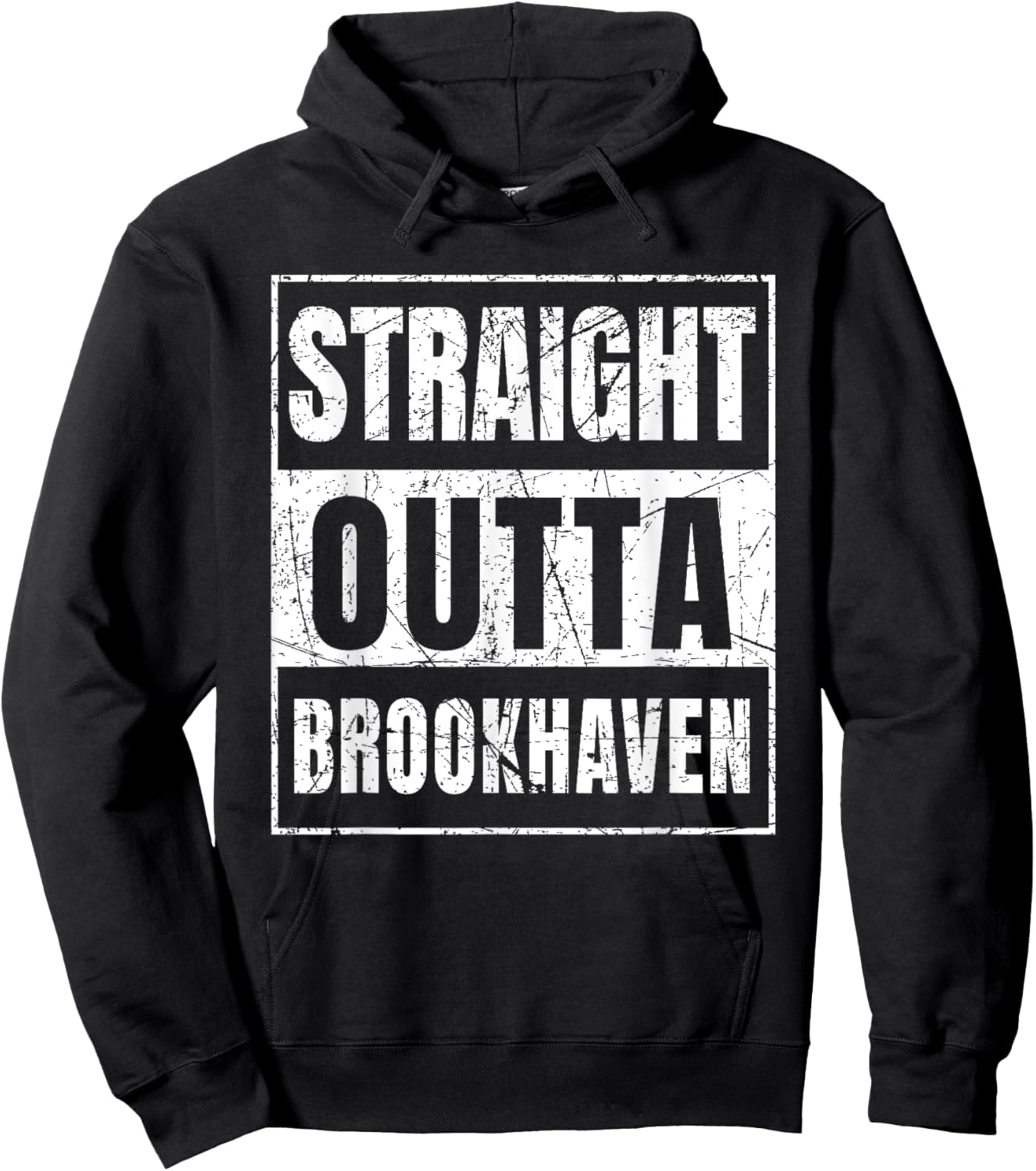 Straight Outta Brookhaven Georgia Hoodie - Hoodie | Black