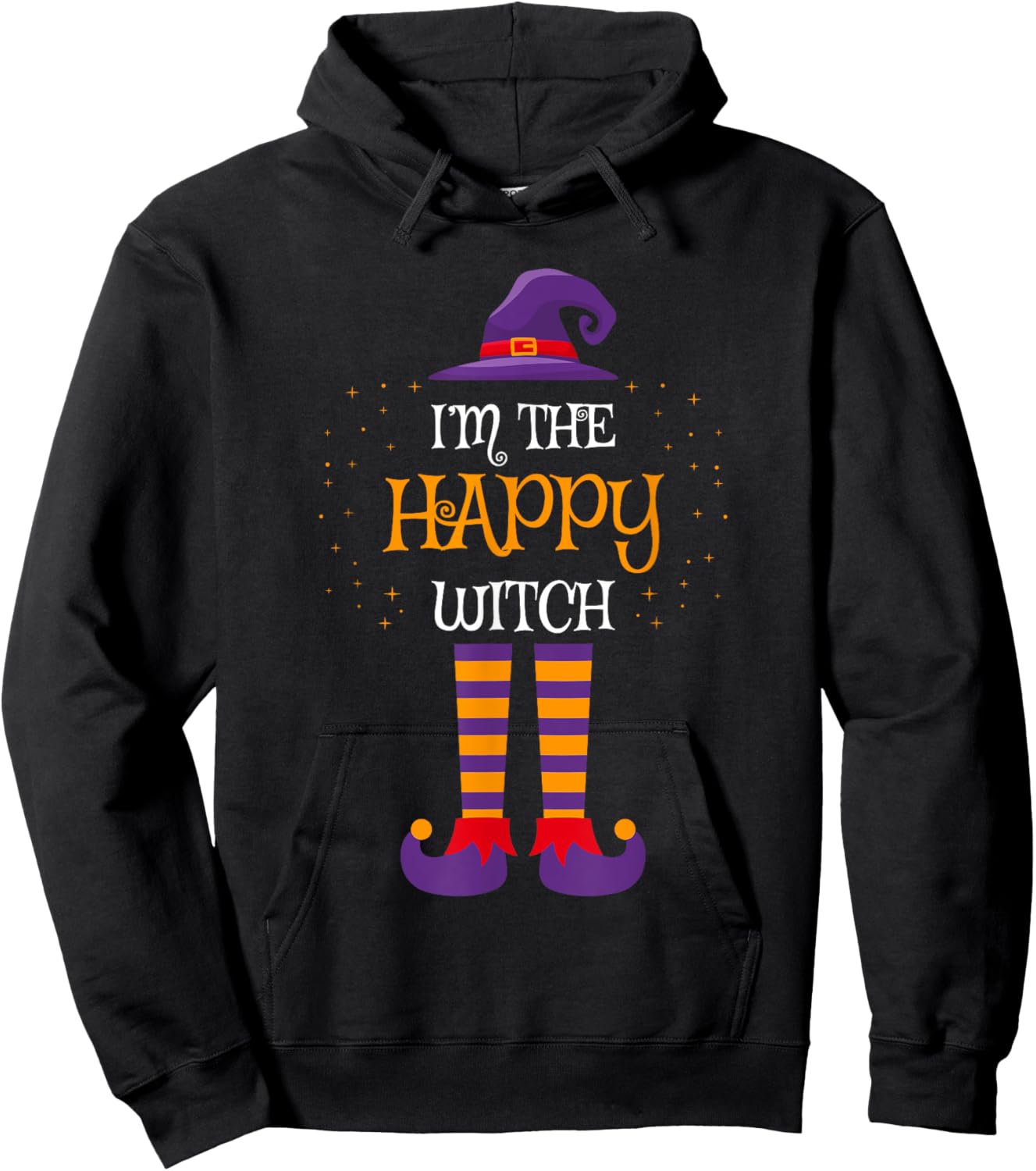 I’m The Happy Witch Halloween Family Matching Group Costume Hoodie - Hoodie | Black