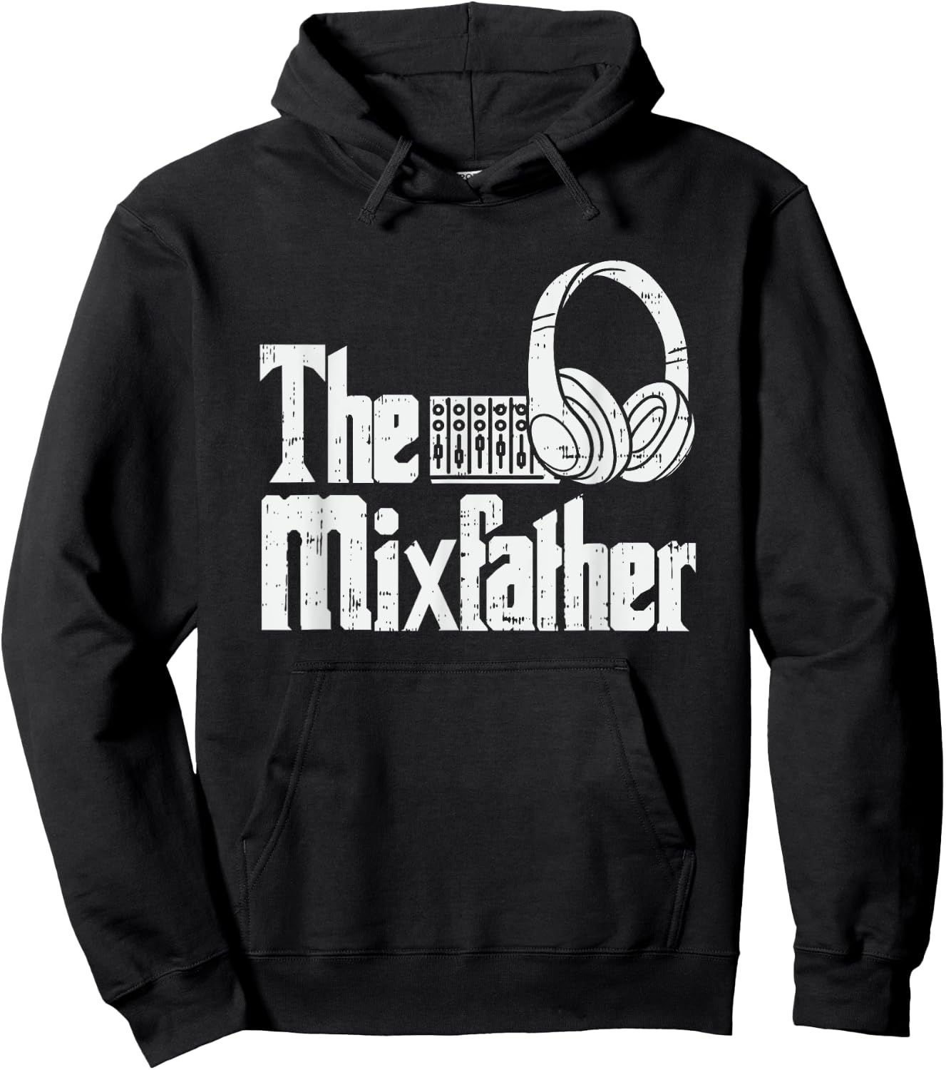 The Mixfather I Funny Party DJ Soundmixer Disc Jockey Hoodie - Hoodie | Black
