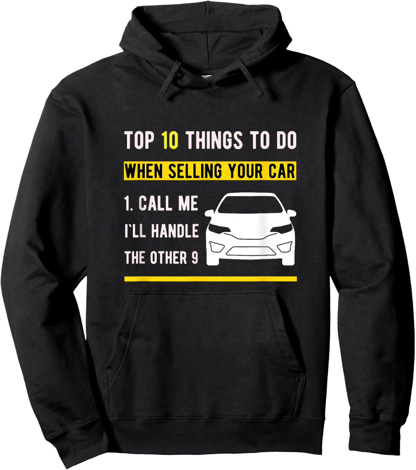 Car Salesman For Auto Seller Who Love Vintage Car Hoodie - Hoodie | Black