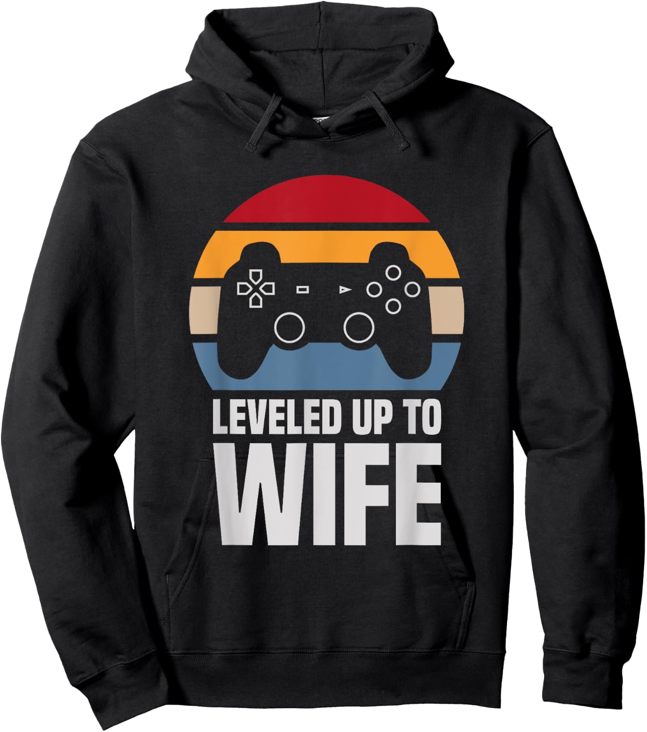 Leveled Up To Wife Gifts Newly Married Couple Hoodie - Hoodie | Black