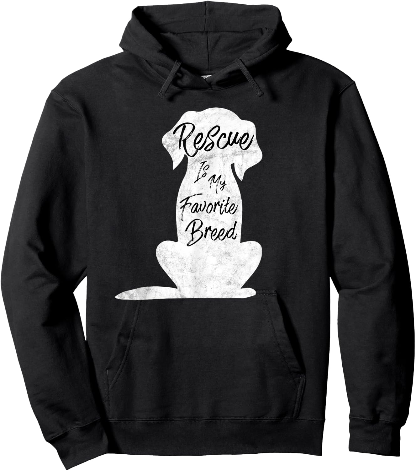 Rescue Dog, Rescue Is My Favorite Breed Shirt Hoodie - Hoodie | Black