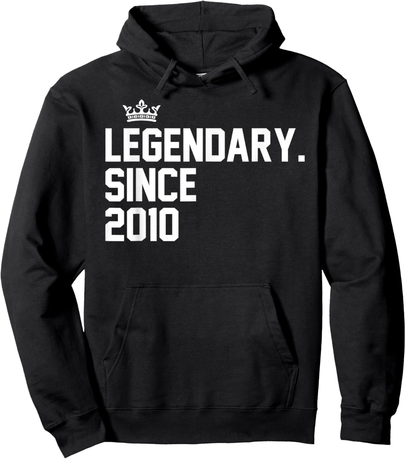 Retro Legendary Since 2010 15th Birthday 15 Year Old Hoodie - Hoodie | Black