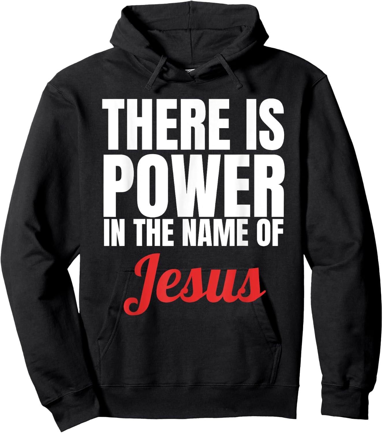 There Is Power In The Name Of Jesus Christian Gift Hoodie - Hoodie | Black