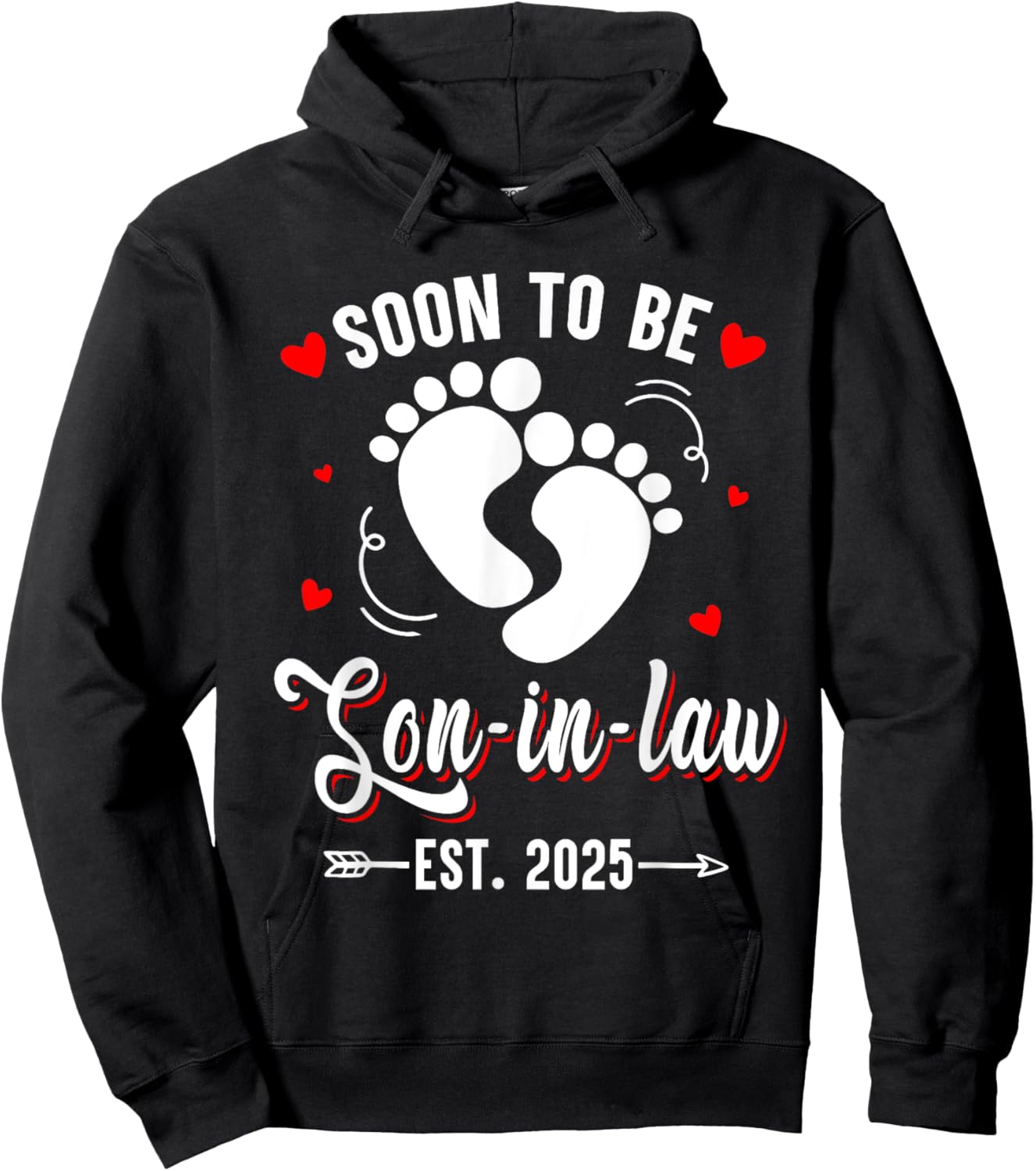 Soon To Be Son-in-law Est 2025 Promoted To Mom Mother Day Hoodie - Hoodie | Black