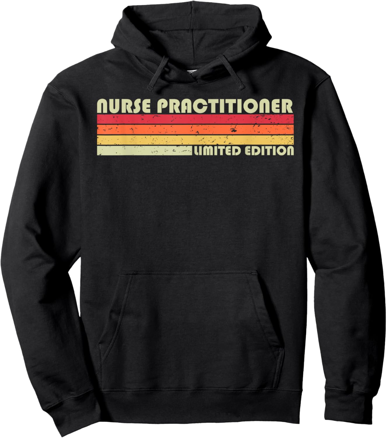 NURSE PRACTITIONER Funny Job Title Birthday Worker Idea Hoodie - Hoodie | Black