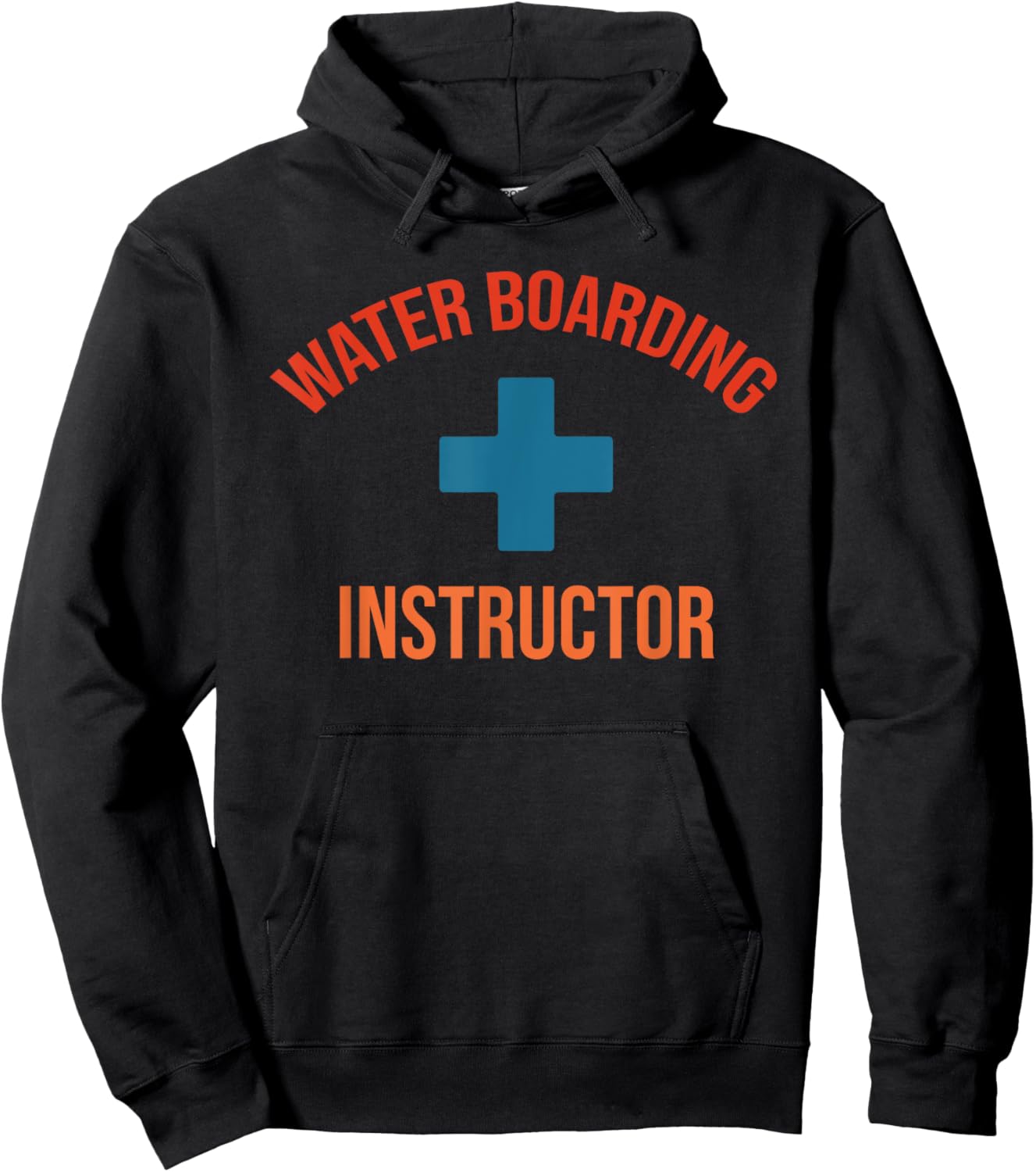 Water Boarding Instructor Vintage Apparel Hoodie - Hoodie | Black