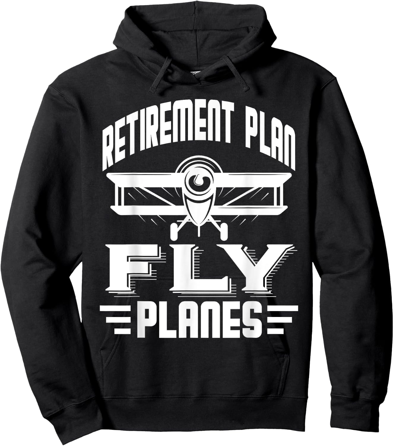 Pilot Retirement Plan Planes Flying Airplane Airline Captain Hoodie - Hoodie | Black