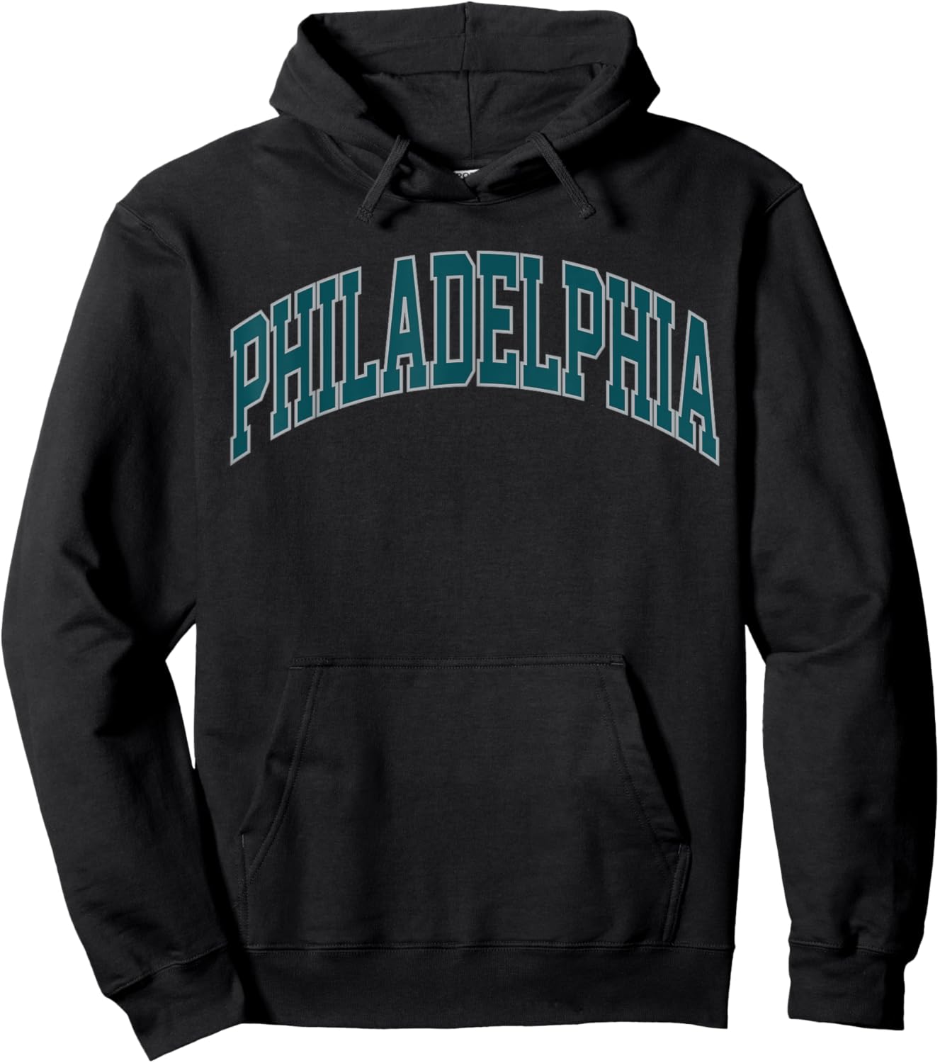 Retro Philadelphia Souvenir Classic Philadelphia Green Hoodie - Hoodie | Black