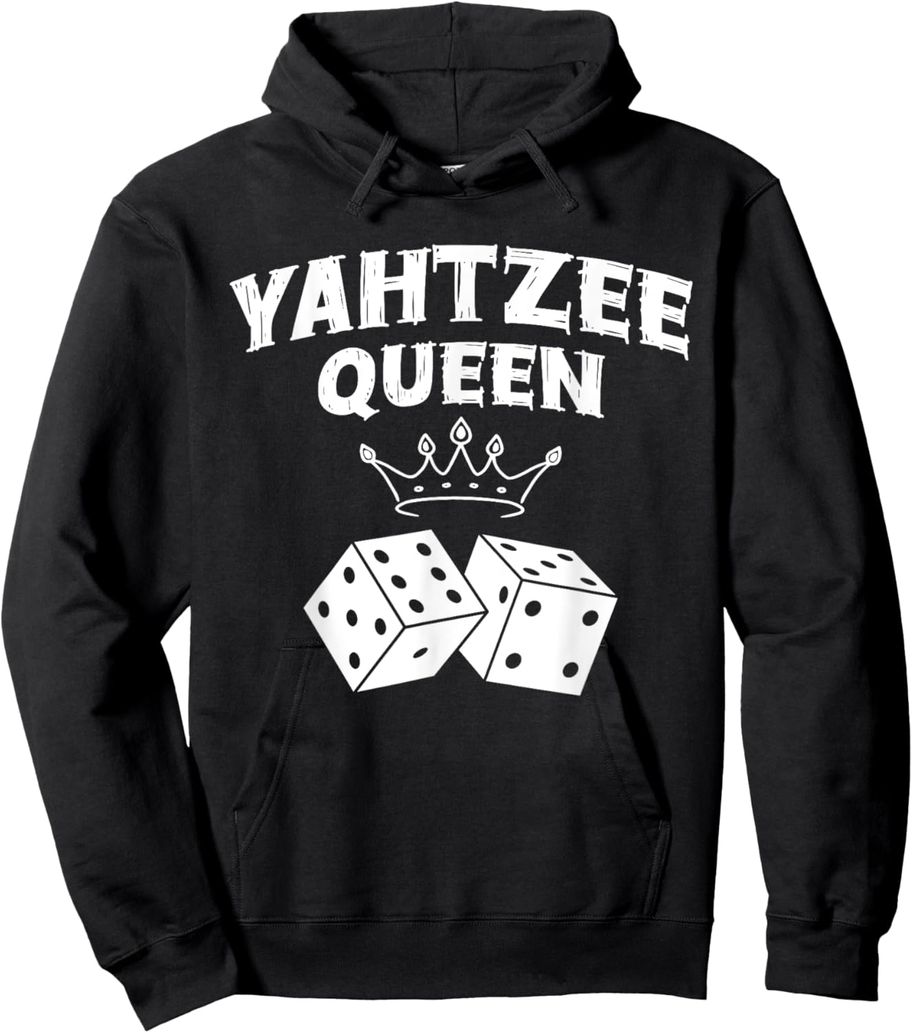 Yahtzee Queen Dice Game Game Night Hoodie - Hoodie | Black