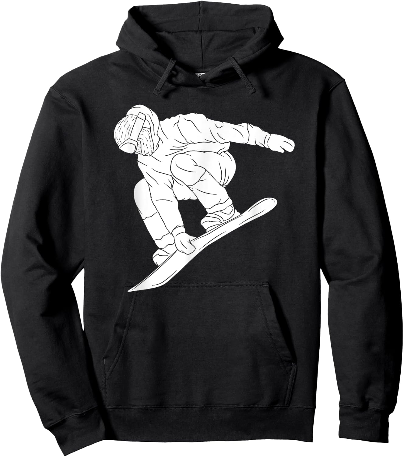 Snowboarding Snow Mountain Winter Sport Funny Snowboarder Hoodie - Hoodie | Black