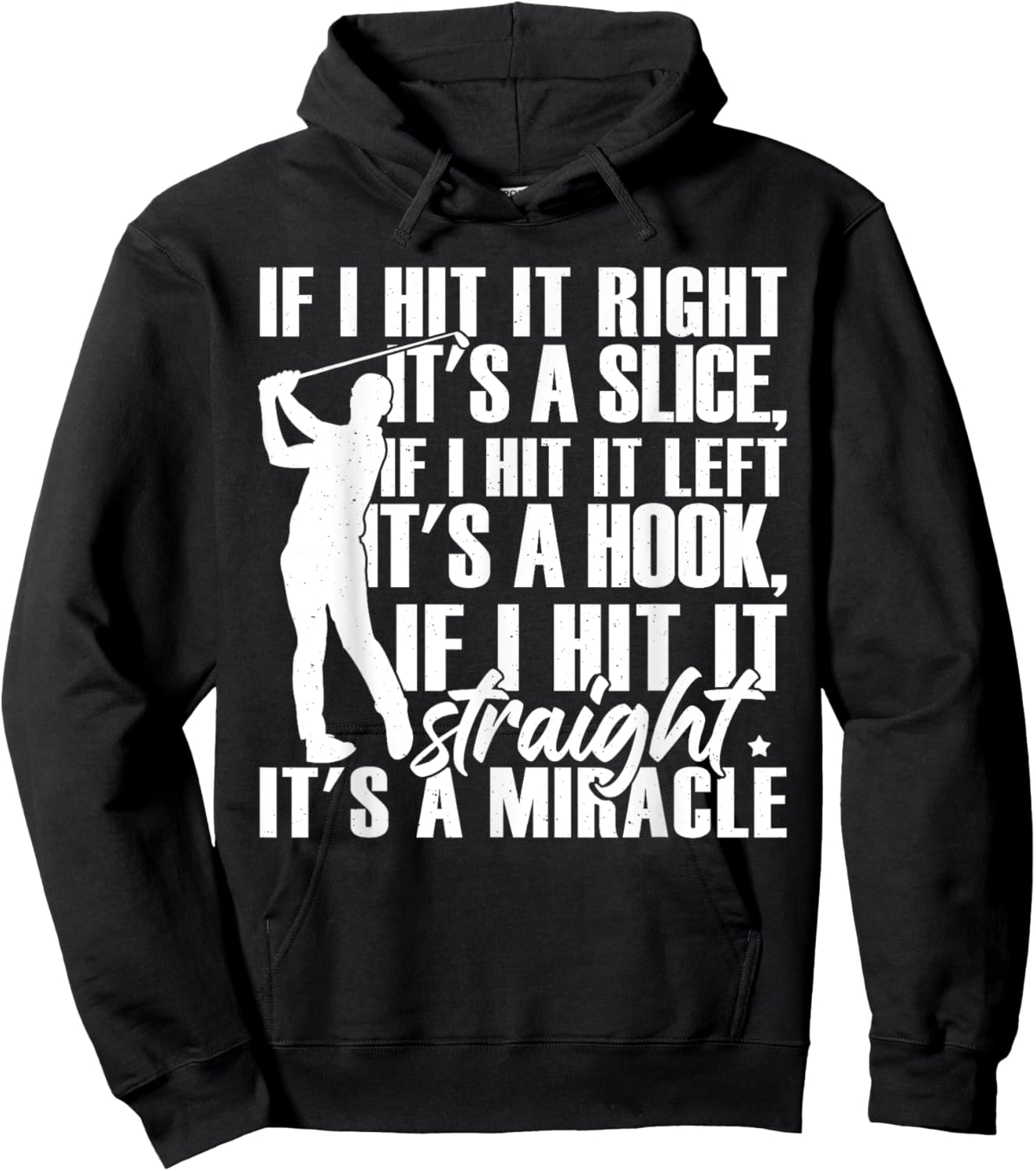 Funny Golfing Golfer Golf Player Hoodie - Hoodie | Black