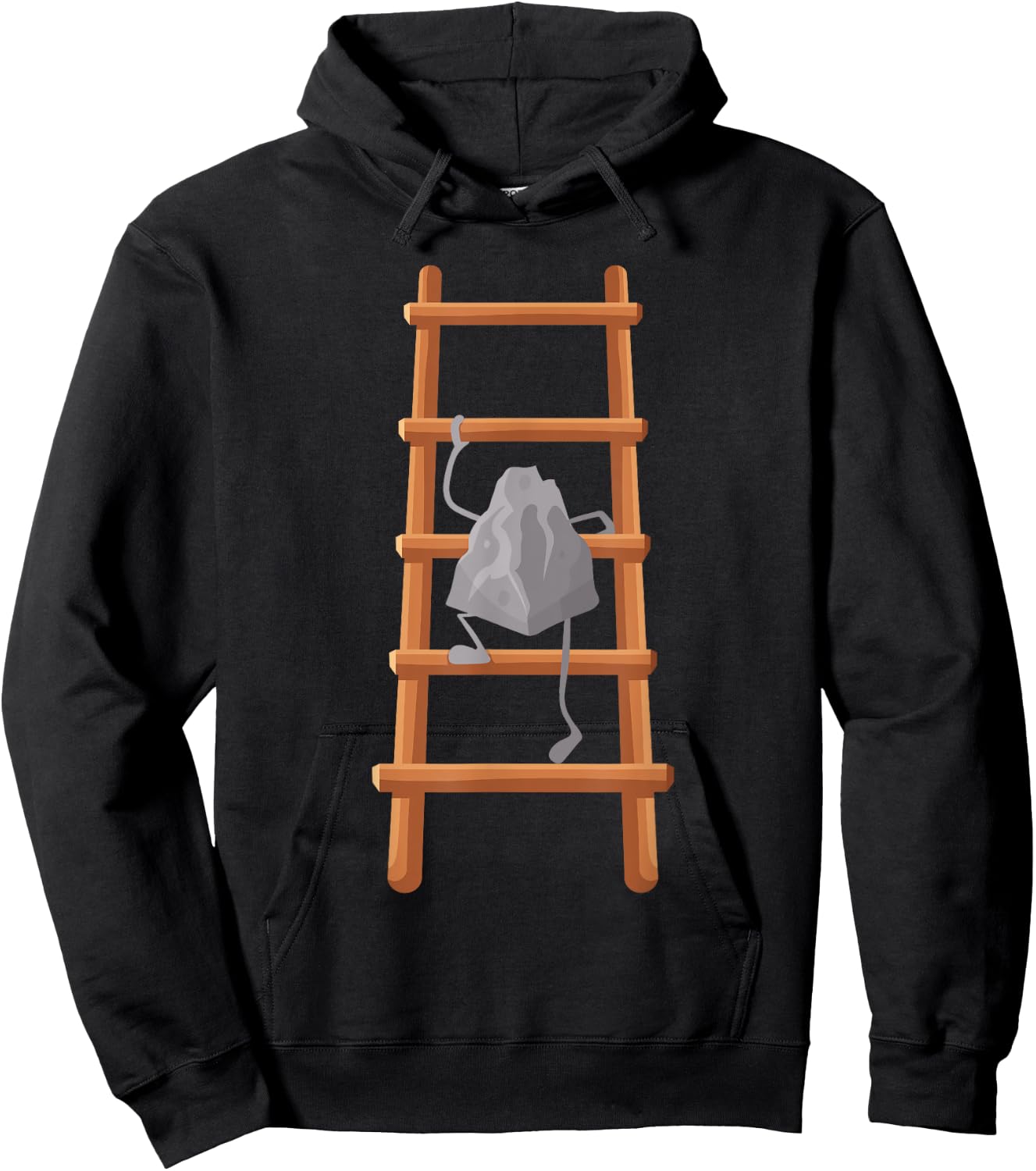 Cute Rock Climbing Art Women Bouldering Rock Climber Hoodie - Hoodie | Black