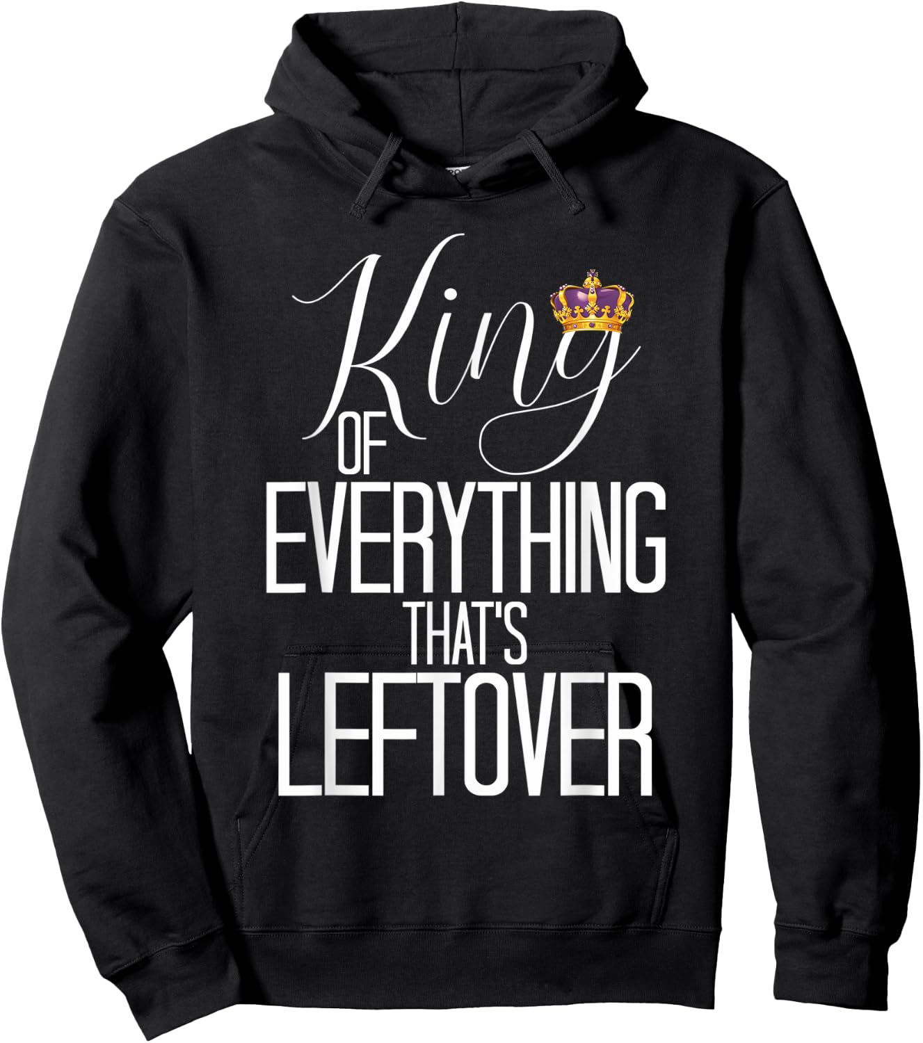 King Of Everything Thats Leftover King and Queen Couple Kong Hoodie - Hoodie | Black