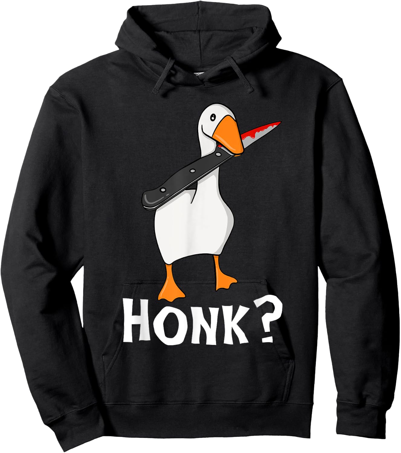 Odd Love Halloween Murderous Goose With Knife True Crime Hoodie - Hoodie | Black