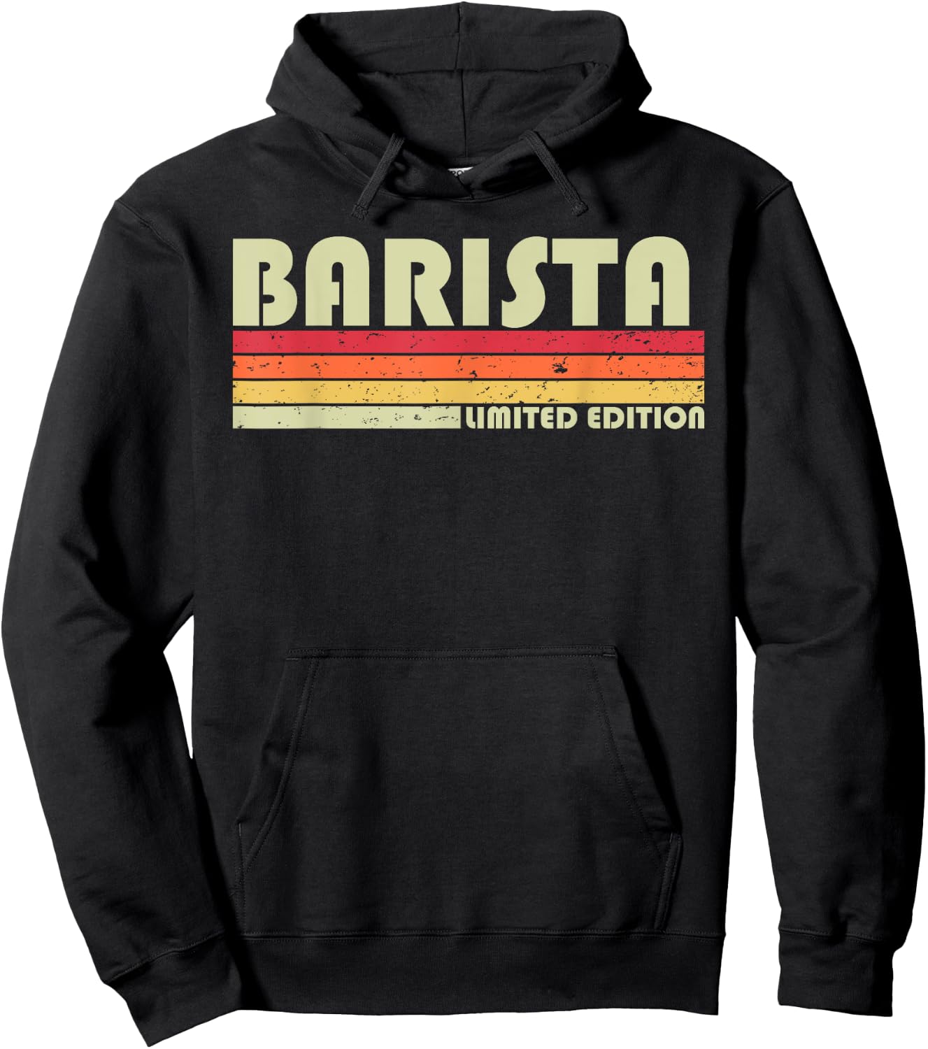 BARISTA Funny Job Title Profession Birthday Worker Idea Hoodie - Hoodie | Black