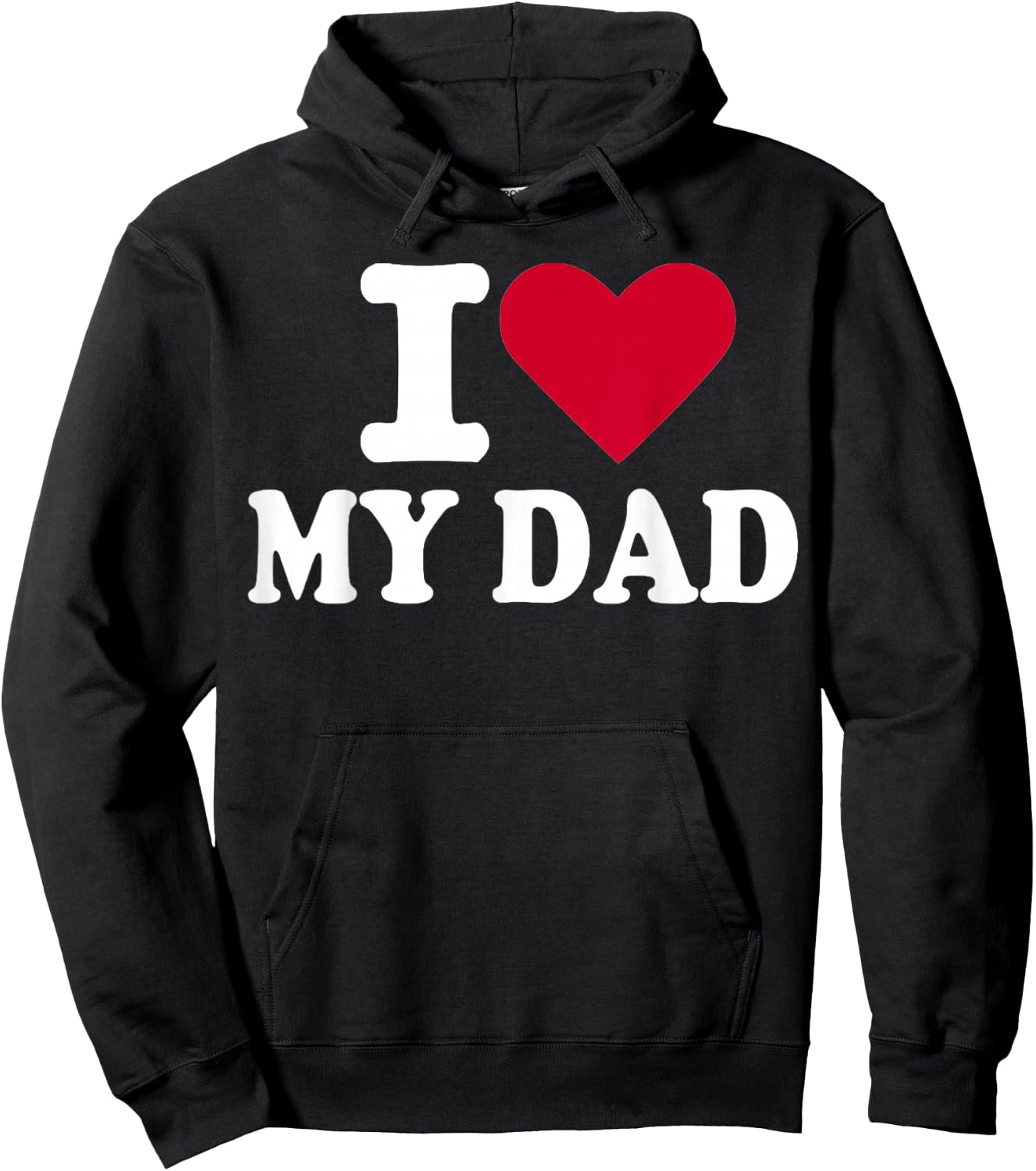 I Love My dad Hoodie - Hoodie | Black