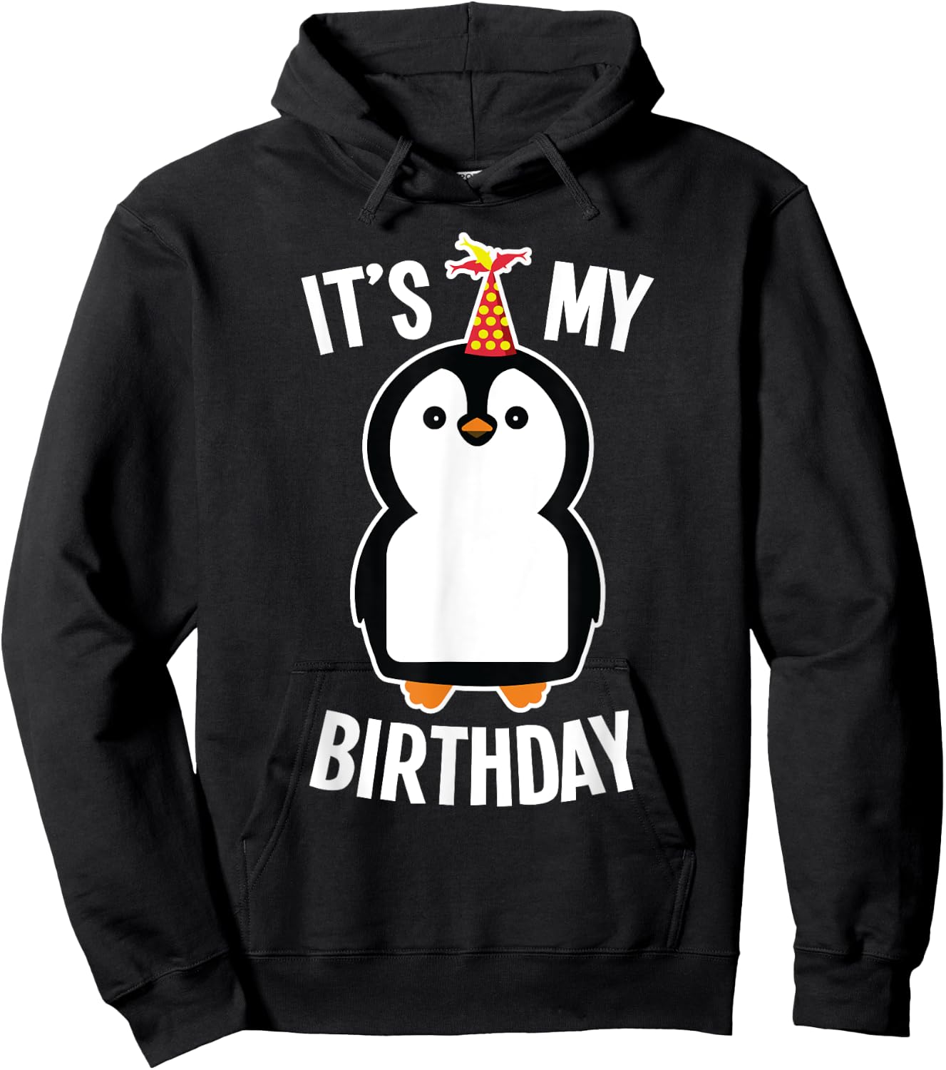 Penguin Birthday Shirt - It's My Birthday Hoodie - Hoodie | Black