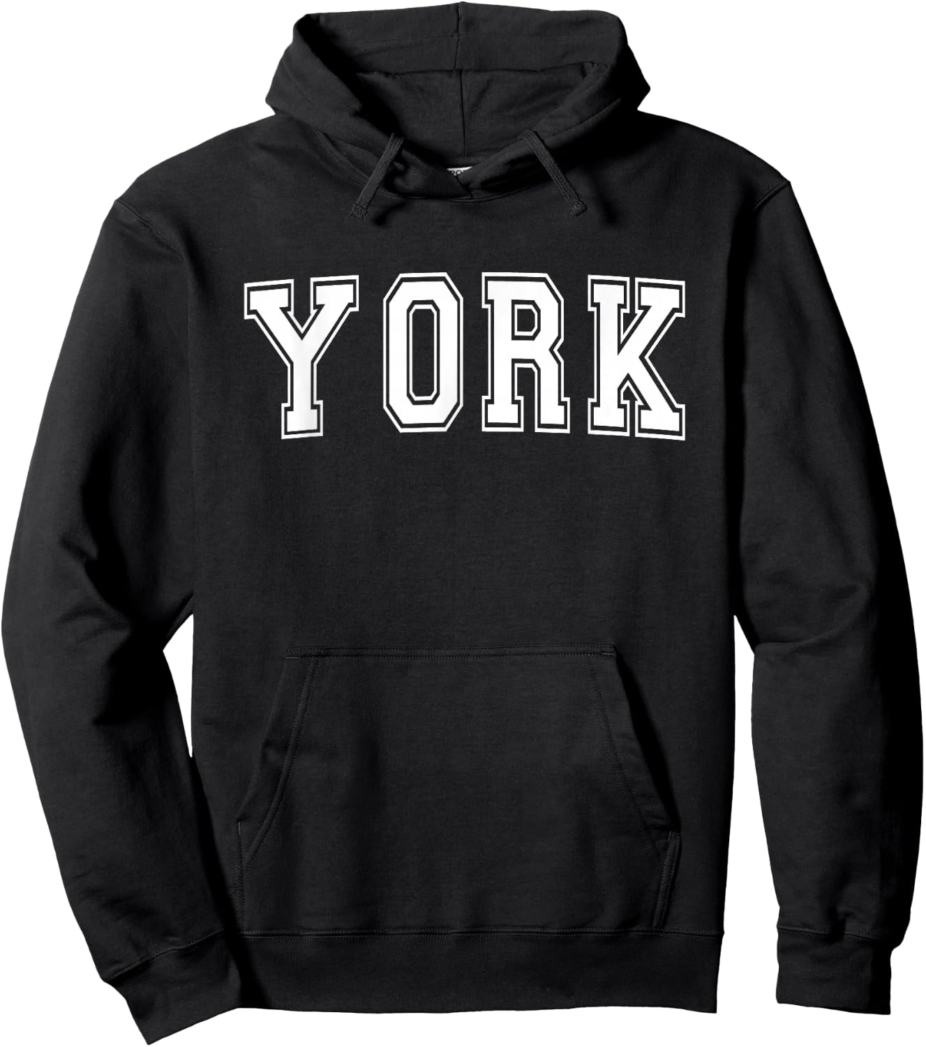 YORK PA PENNSYLVANIA USA Vintage Sports Varsity Style Hoodie - Hoodie | Black