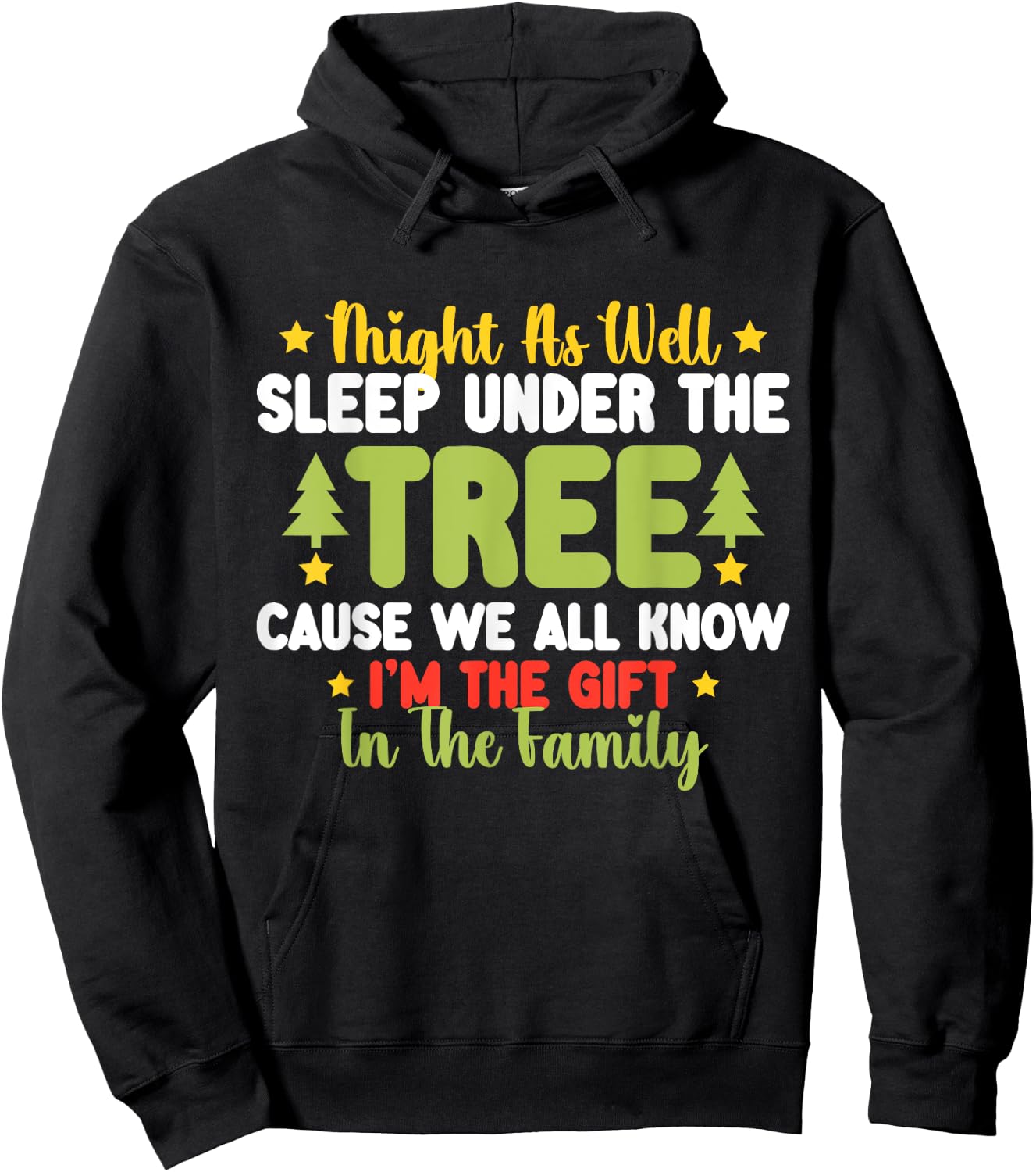 Funny Christmas Kids Men Women Pajamas Boys Christmas Xmas Hoodie - Hoodie | Black