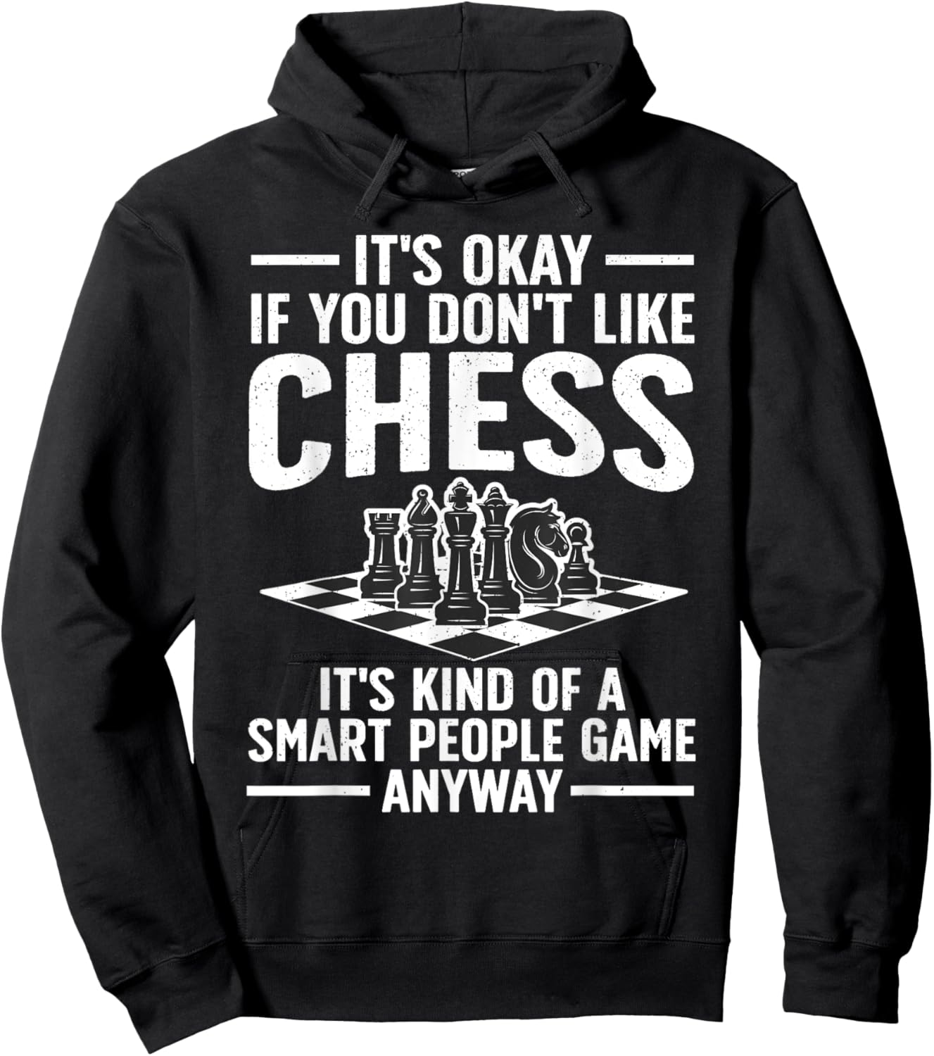 Cool Chess Players Art Boys Kids Chess Lover Novelty Hoodie - Hoodie | Black