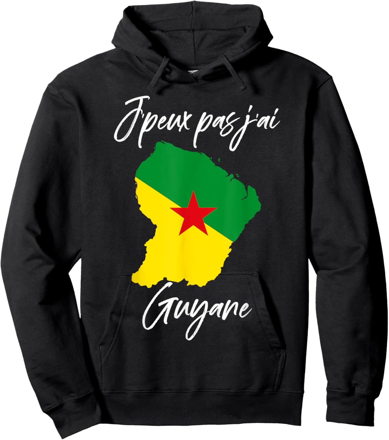 Je Peux Pas J'ai Guyana Men's Women's And Child , Black, S Hoodie - Hoodie | Black