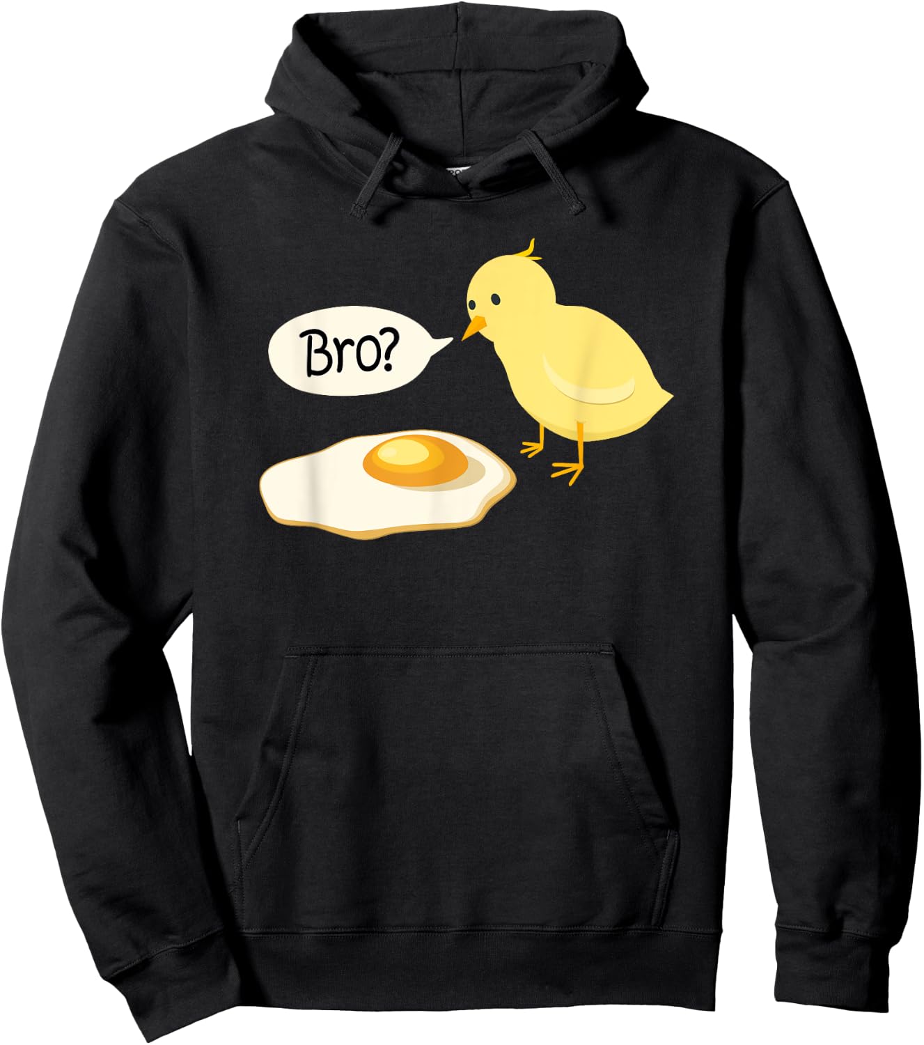 Chick and Fried Egg Bro bist du das Ostern Gift Hoodie - Hoodie | Black