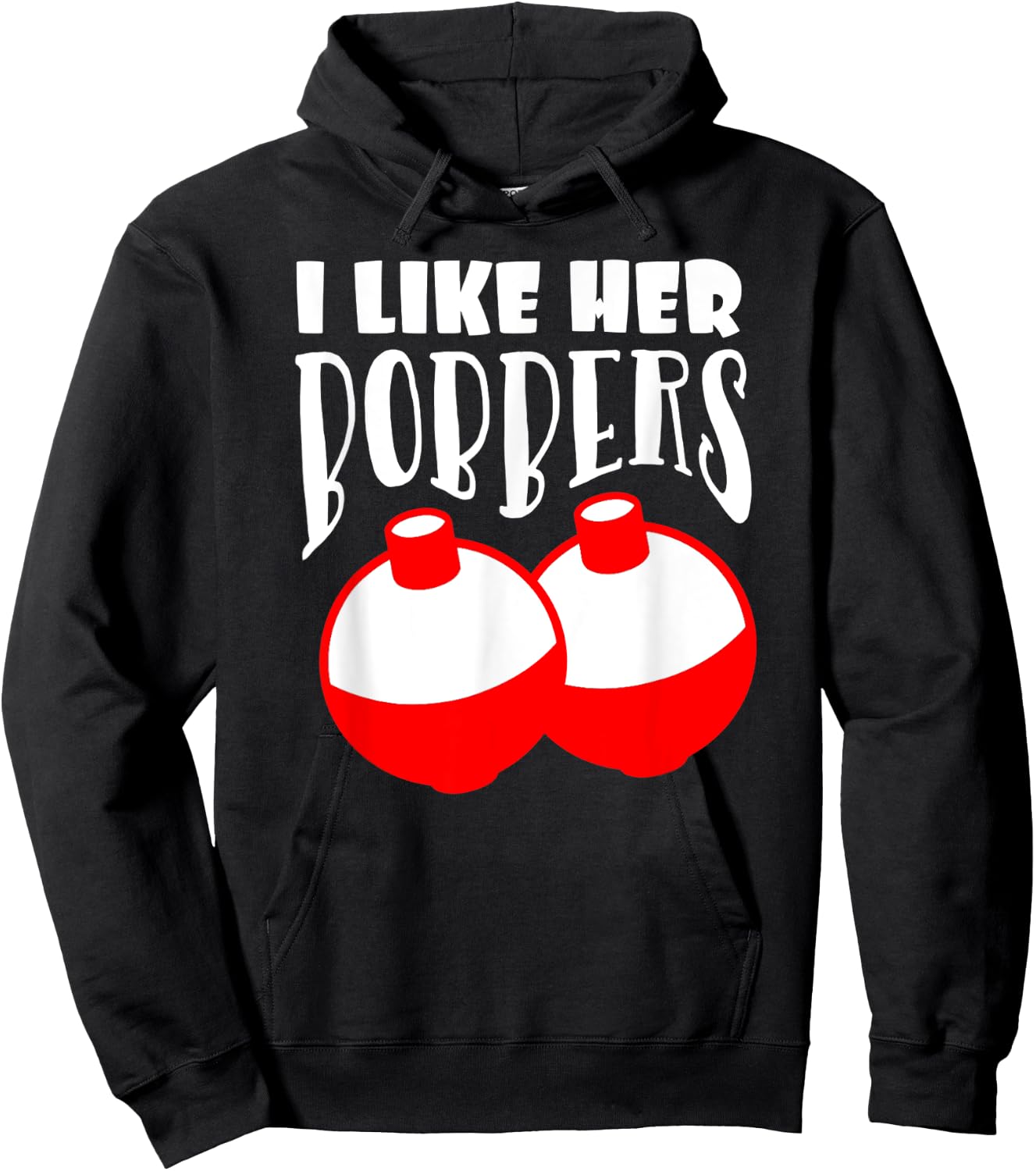 Men's I Like Her Bobbers Funny Fishing Couples Gifts Hoodie - Hoodie | Black