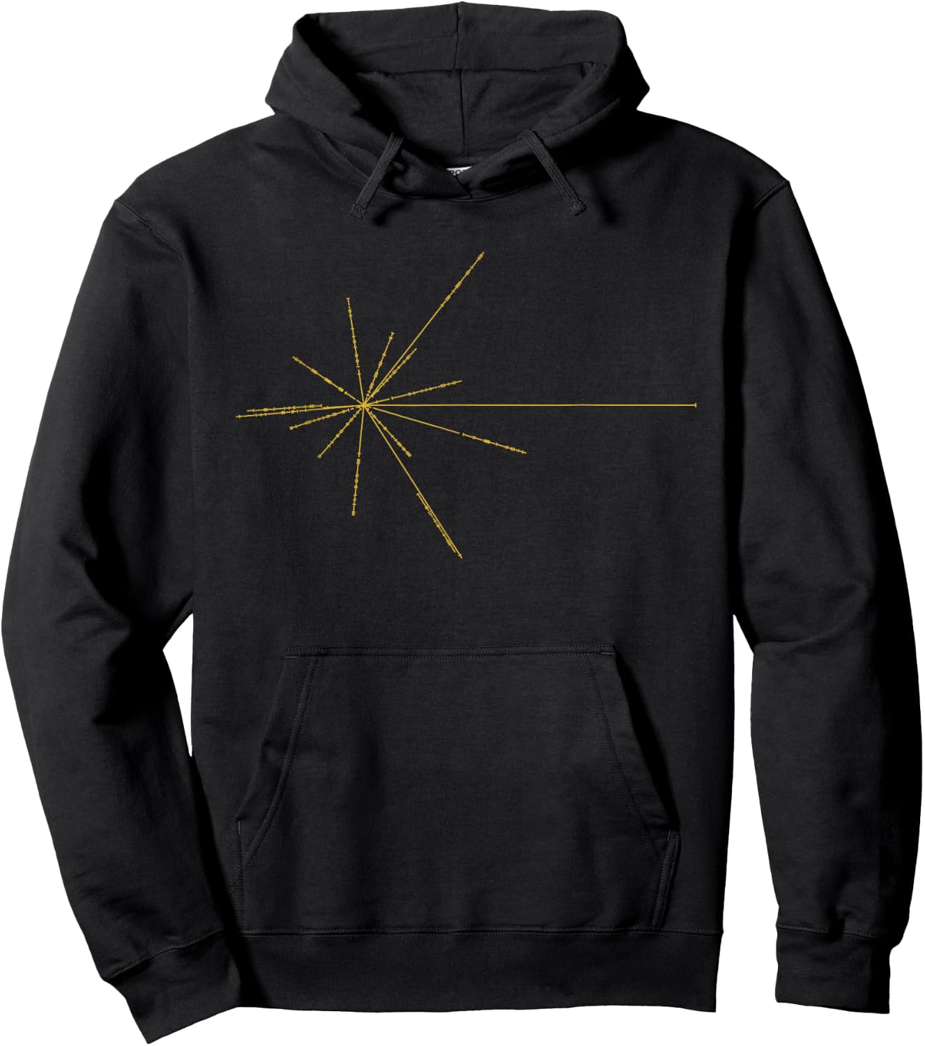 Pulsar Map - Radial Star Diagram Hoodie - Hoodie | Black