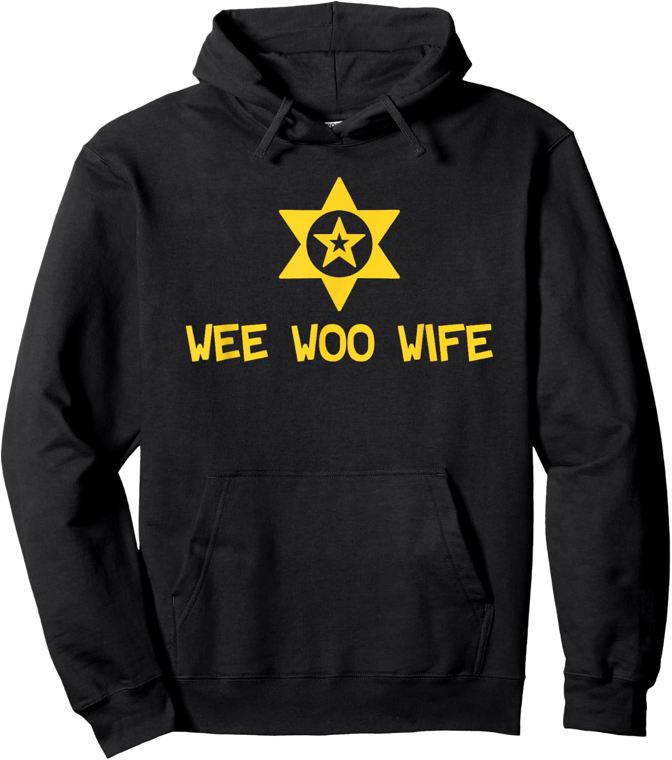 Police Wife Police Official Policeman Wife Wee Woo Wife Hoodie - Hoodie | Black