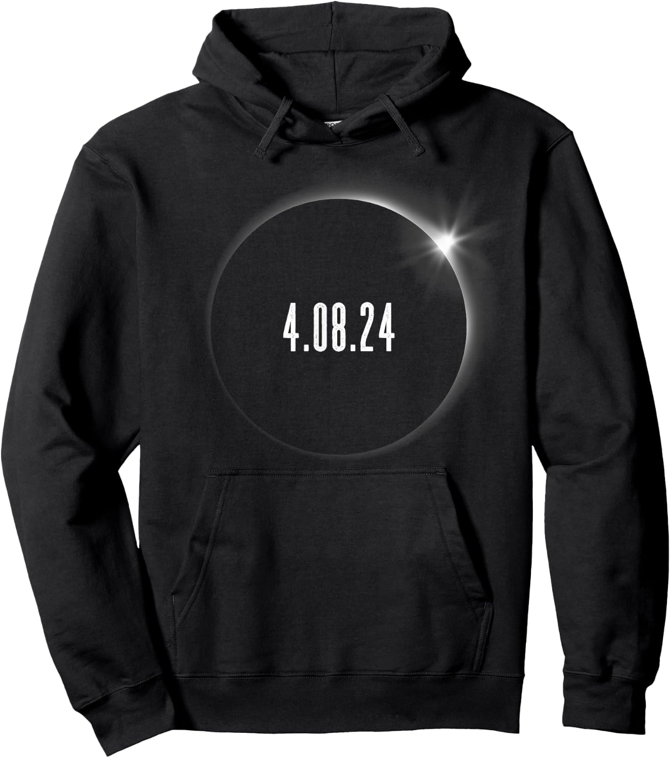 America Totality 4.08.24 Adult Kids Total Solar Eclipse 2024 Hoodie - Hoodie | Black