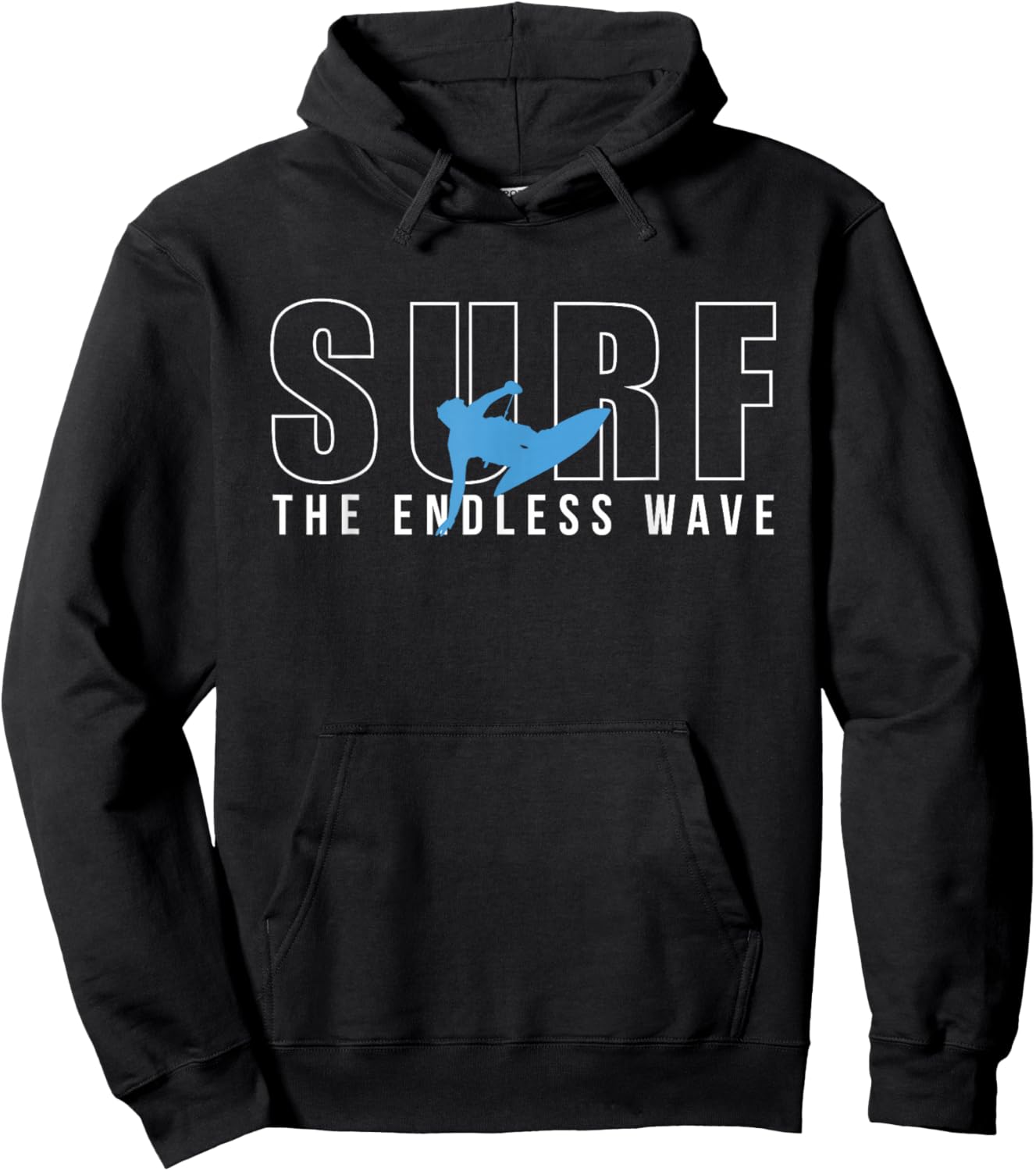 Surf The Endless Wave Wakeboard Wakeboarding Board Wakesurf Hoodie - Hoodie | Black