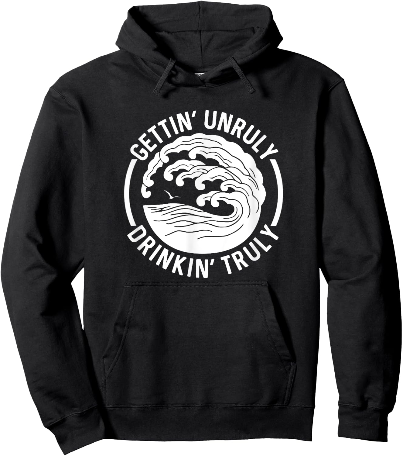 Gettin' Unruly Drinkin' Hard Seltzer Summer Beach Alcohol Hoodie - Hoodie | Black