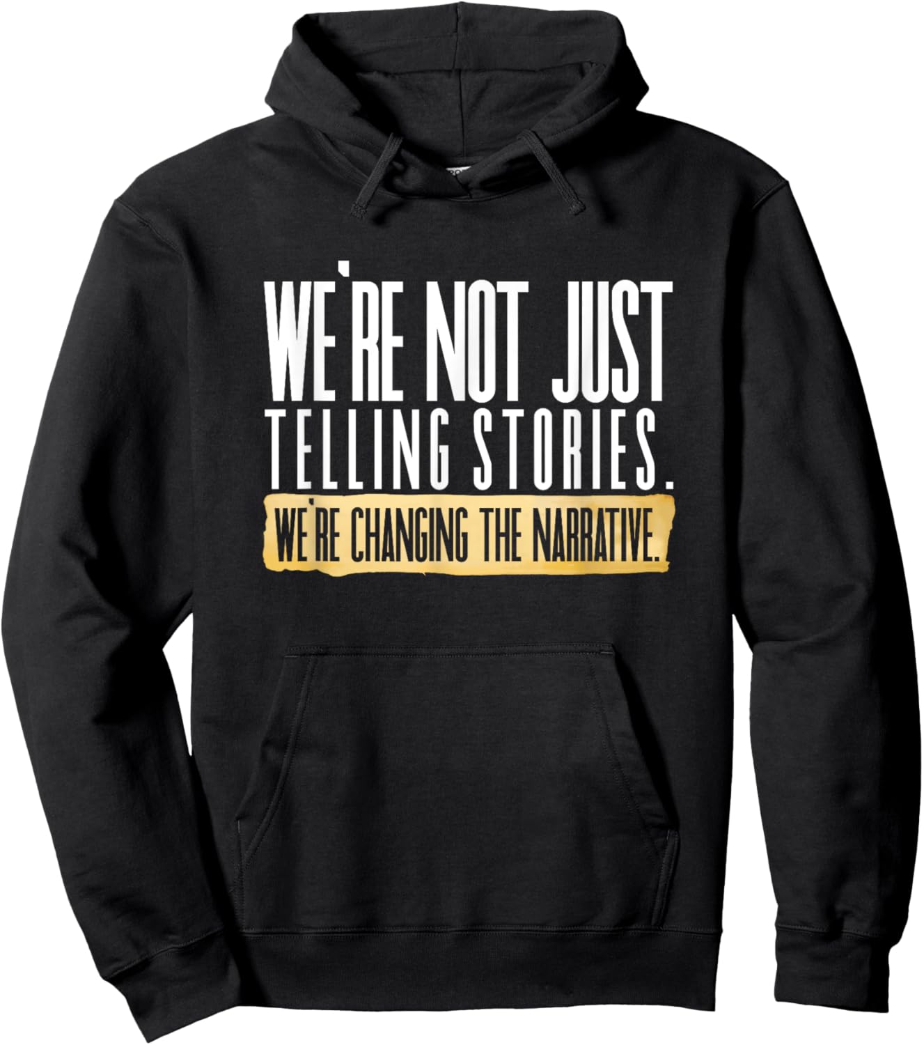 Not Just Telling Stories We're Changing Narrative Dhar Mann Hoodie - Hoodie | Black