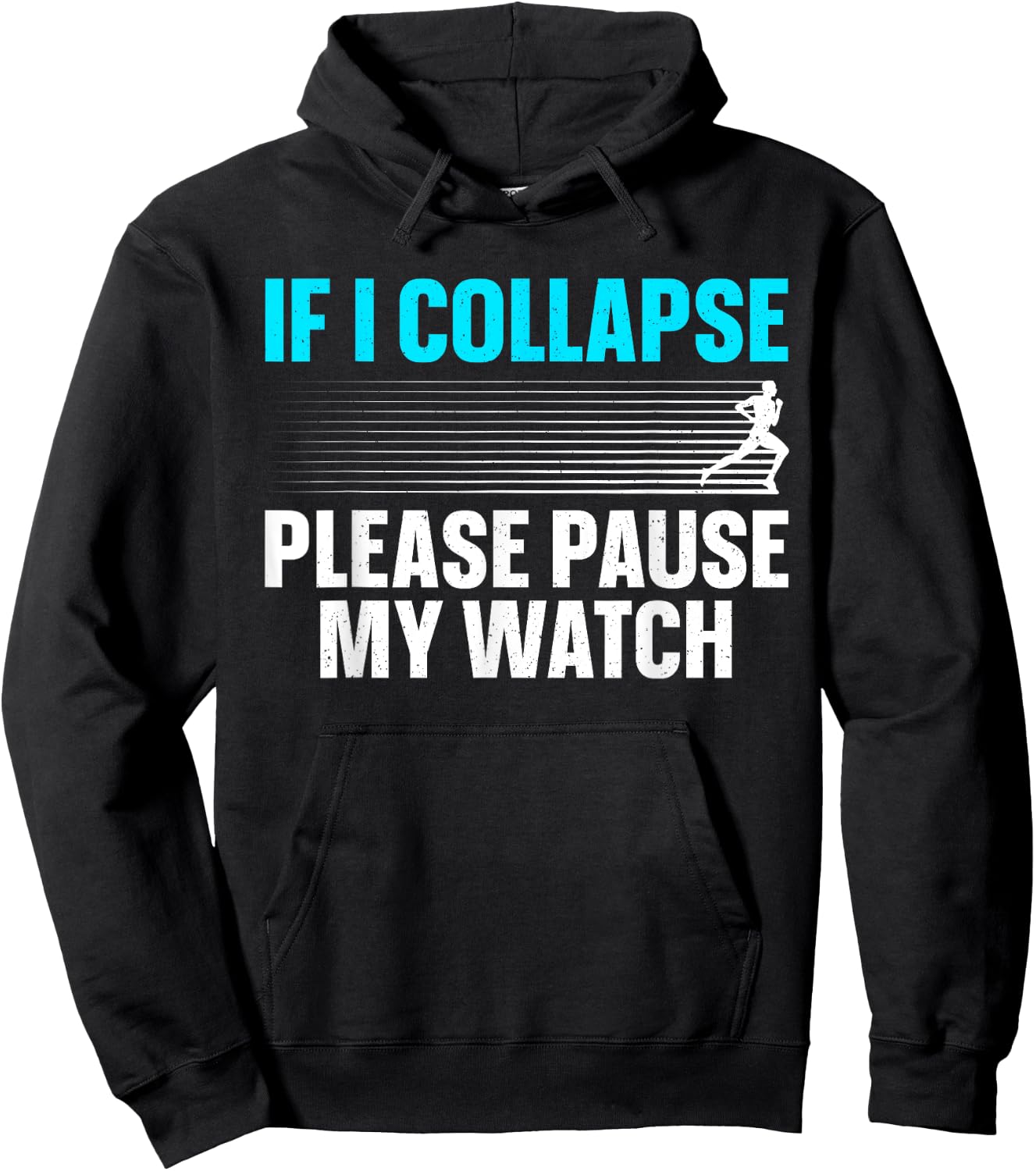 Funny Marathon Runner Run Art Women Marathon Running Hoodie - Hoodie | Black