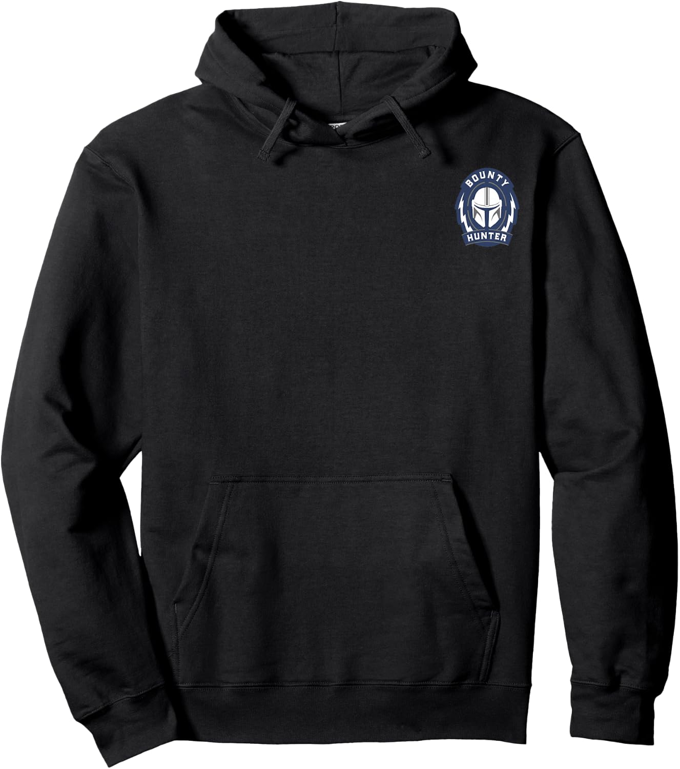 Star Wars The Mandalorian Bounty Hunter Left Chest Logo Hoodie - Hoodie | Black